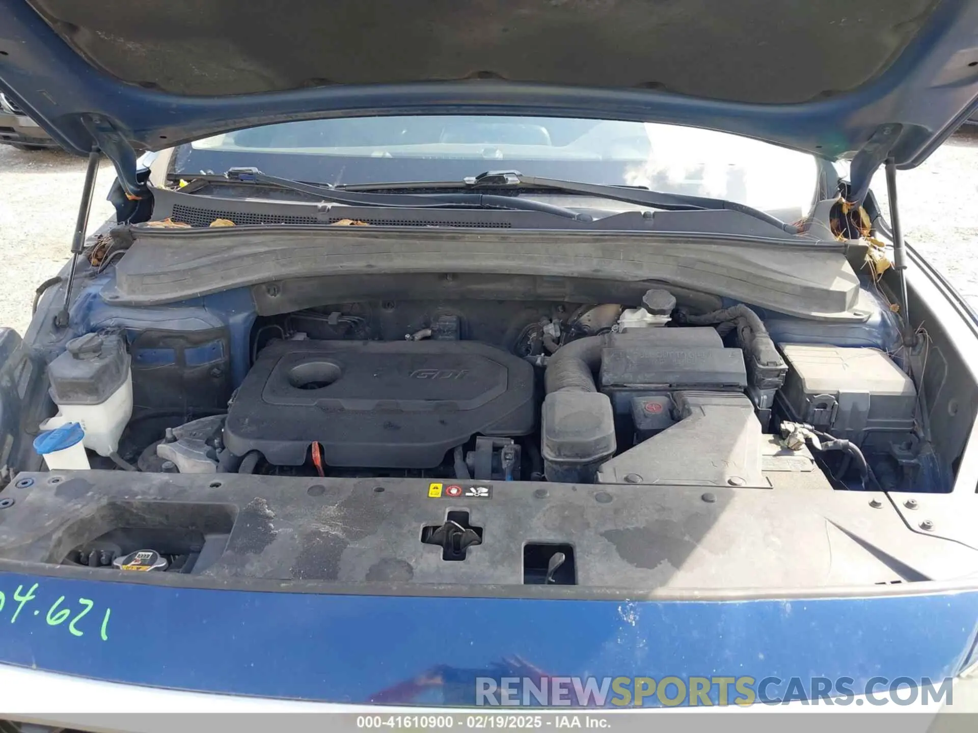 10 fotografías del automóvil dañado 5NMS23ADXKH037890 HYUNDAI SANTA FE 2019
