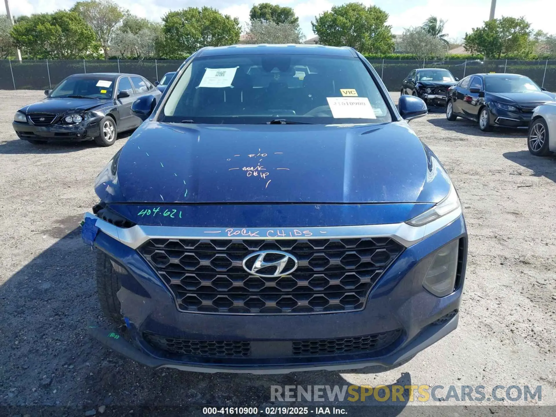 13 fotografías del automóvil dañado 5NMS23ADXKH037890 HYUNDAI SANTA FE 2019