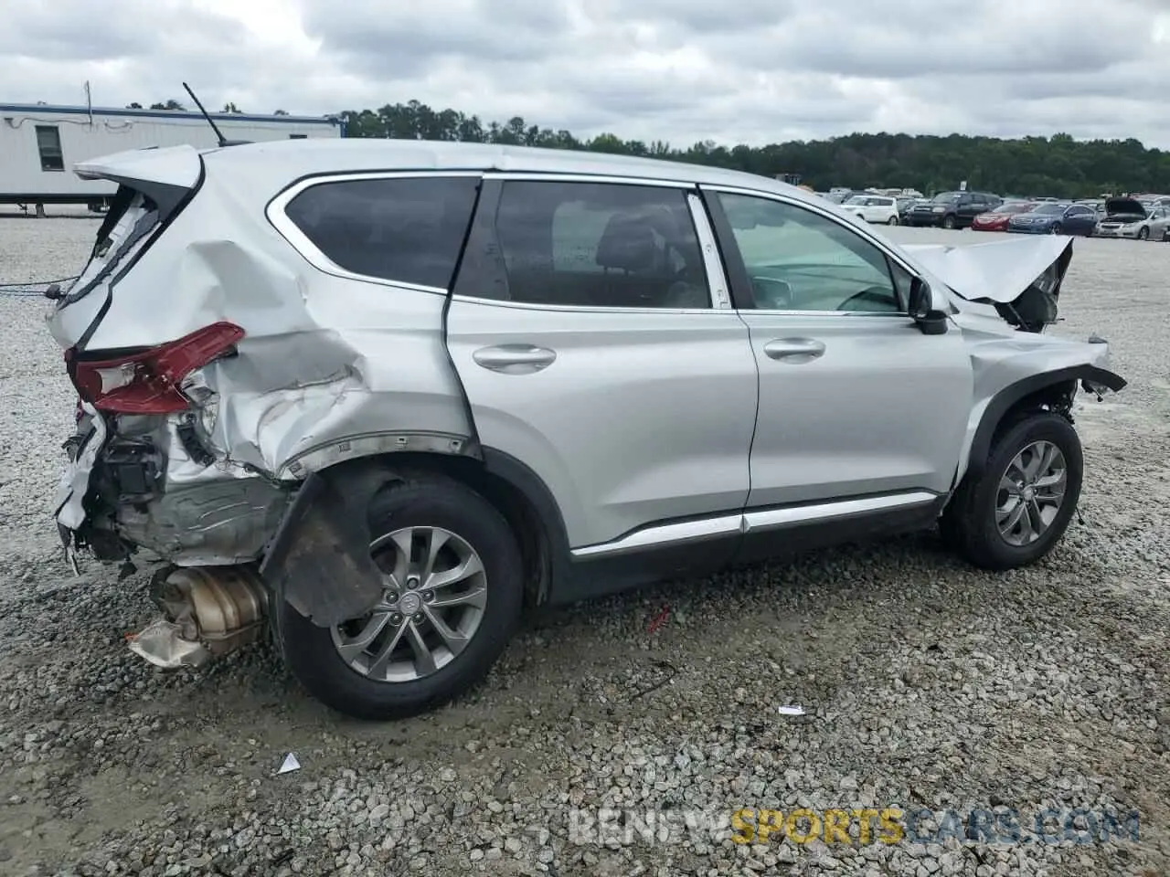 3 fotografías del automóvil dañado 5NMS23ADXKH108392 HYUNDAI SANTA FE 2019