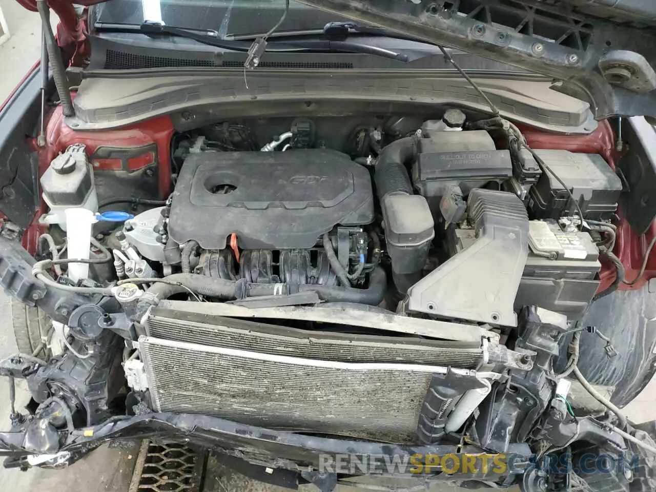 14 fotografías del automóvil dañado 5NMS2CAD0KH041561 HYUNDAI SANTA FE 2019