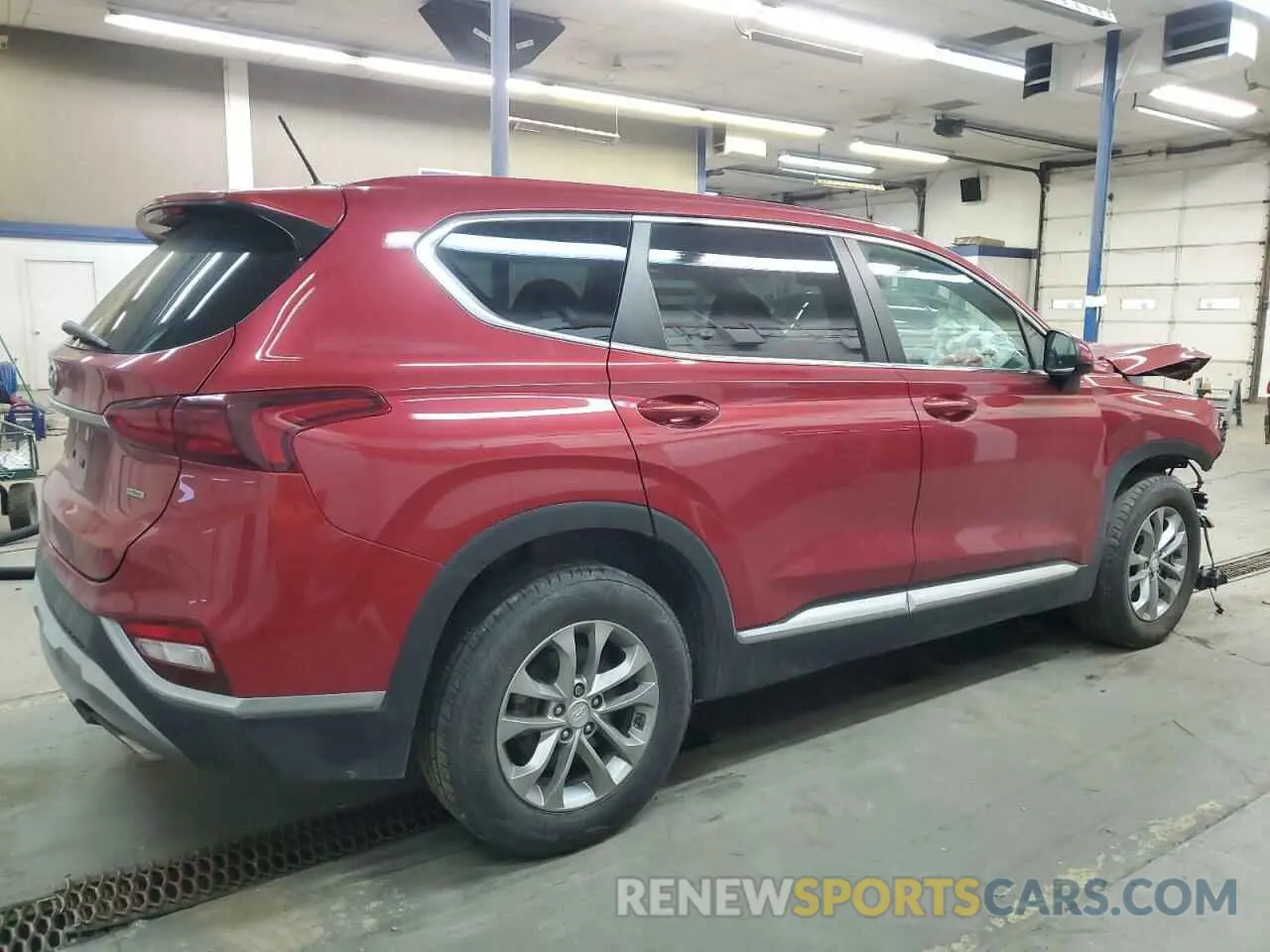 3 fotografías del automóvil dañado 5NMS2CAD0KH041561 HYUNDAI SANTA FE 2019