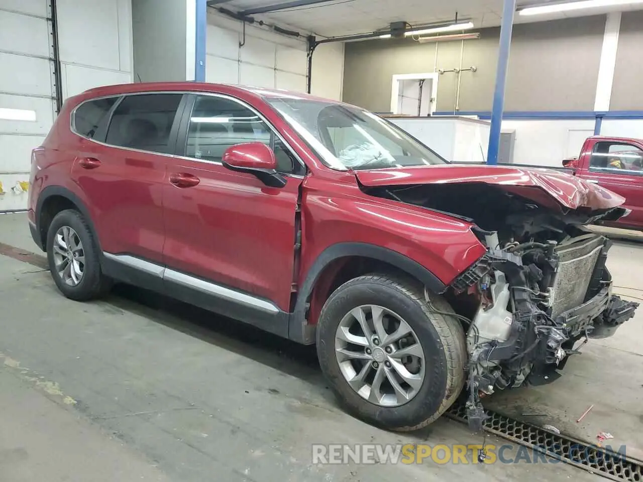 4 fotografías del automóvil dañado 5NMS2CAD0KH041561 HYUNDAI SANTA FE 2019