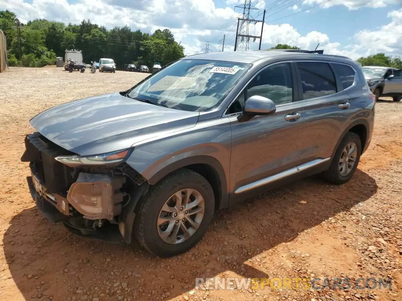 1 fotografías del automóvil dañado 5NMS2CAD0KH085480 HYUNDAI SANTA FE 2019