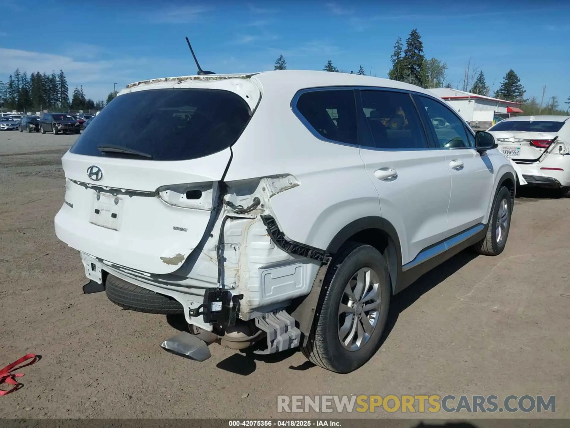 4 fotografías del automóvil dañado 5NMS2CAD0KH098259 HYUNDAI SANTA FE 2019