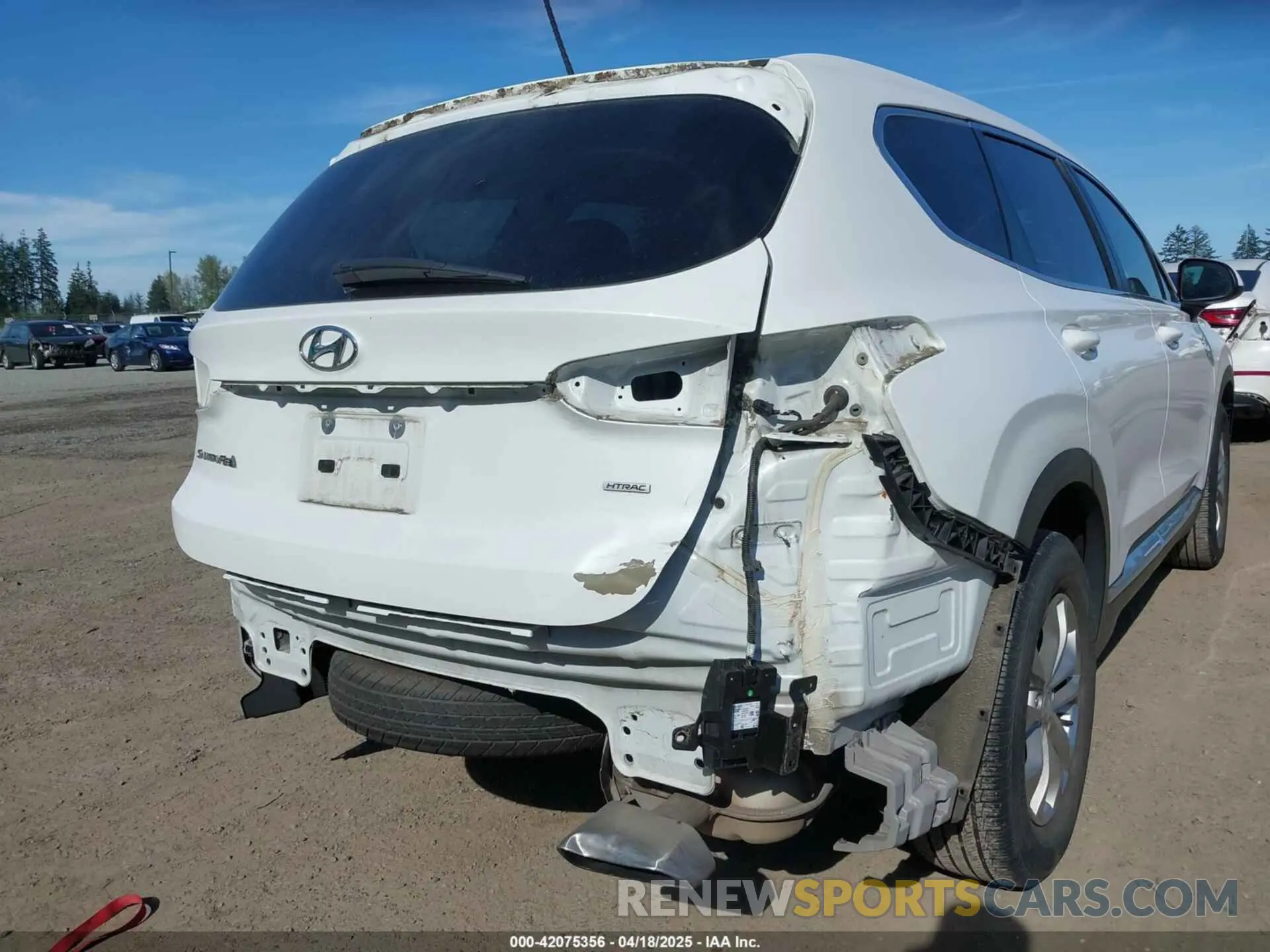 6 fotografías del automóvil dañado 5NMS2CAD0KH098259 HYUNDAI SANTA FE 2019