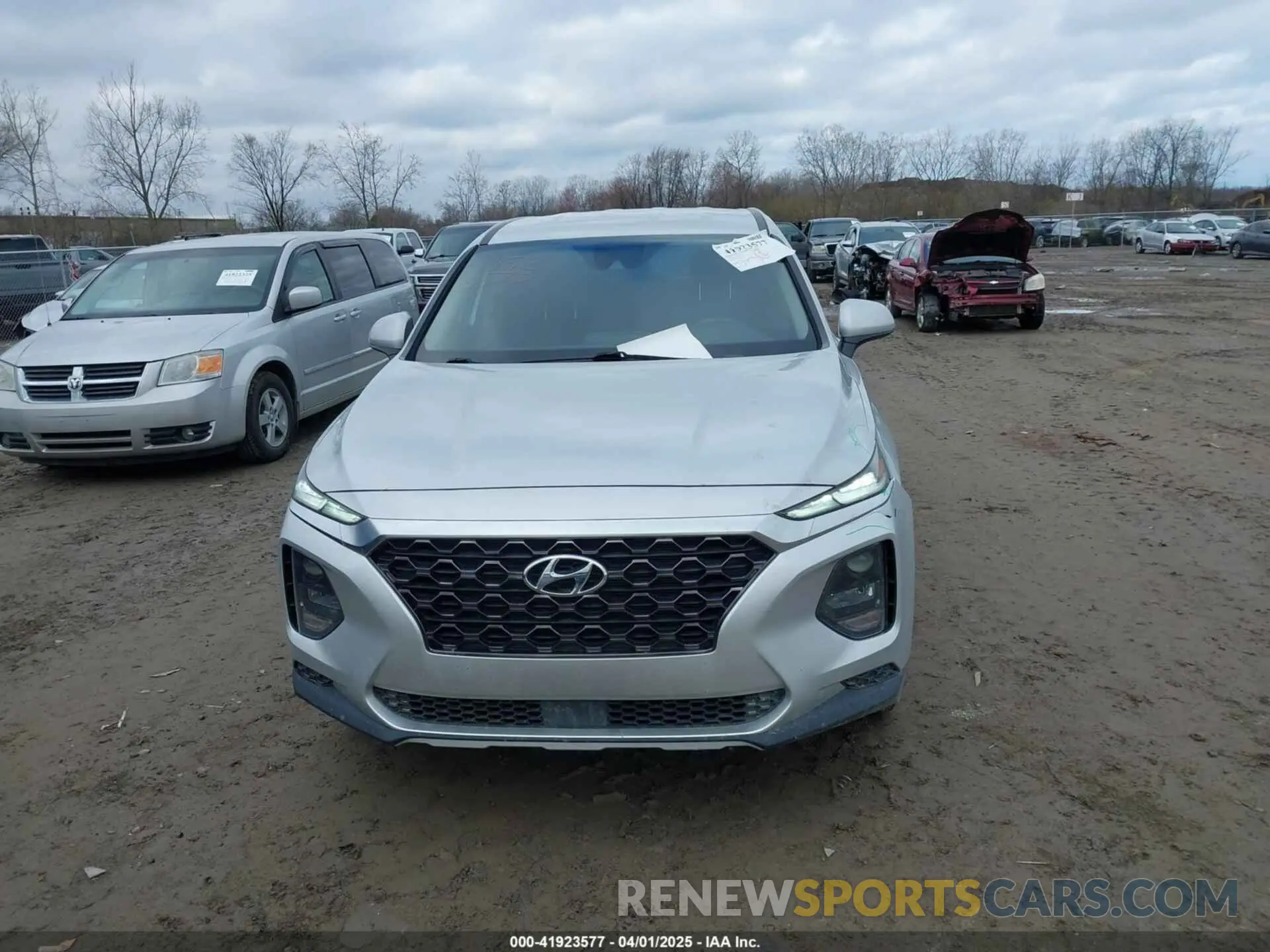 12 fotografías del automóvil dañado 5NMS2CAD0KH117201 HYUNDAI SANTA FE 2019