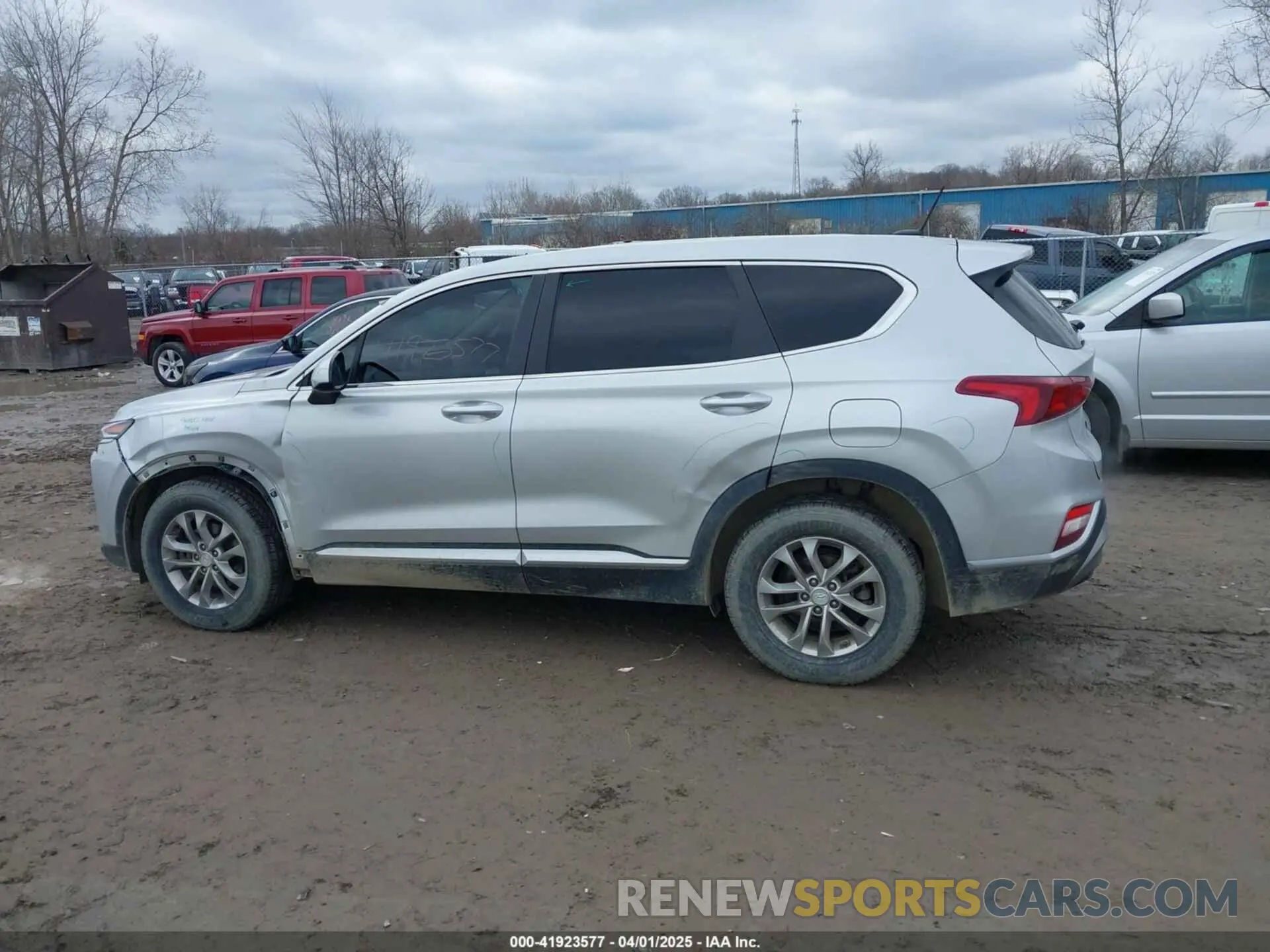 14 fotografías del automóvil dañado 5NMS2CAD0KH117201 HYUNDAI SANTA FE 2019
