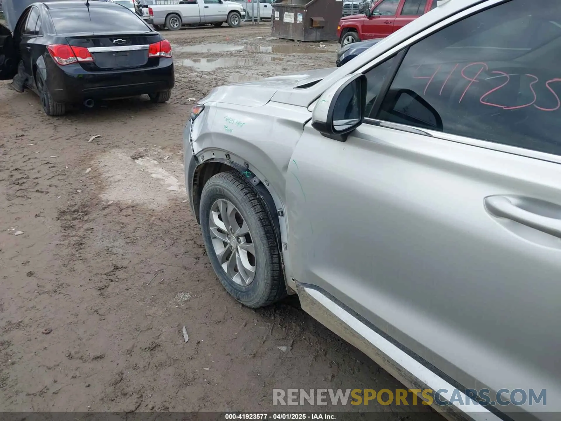6 fotografías del automóvil dañado 5NMS2CAD0KH117201 HYUNDAI SANTA FE 2019