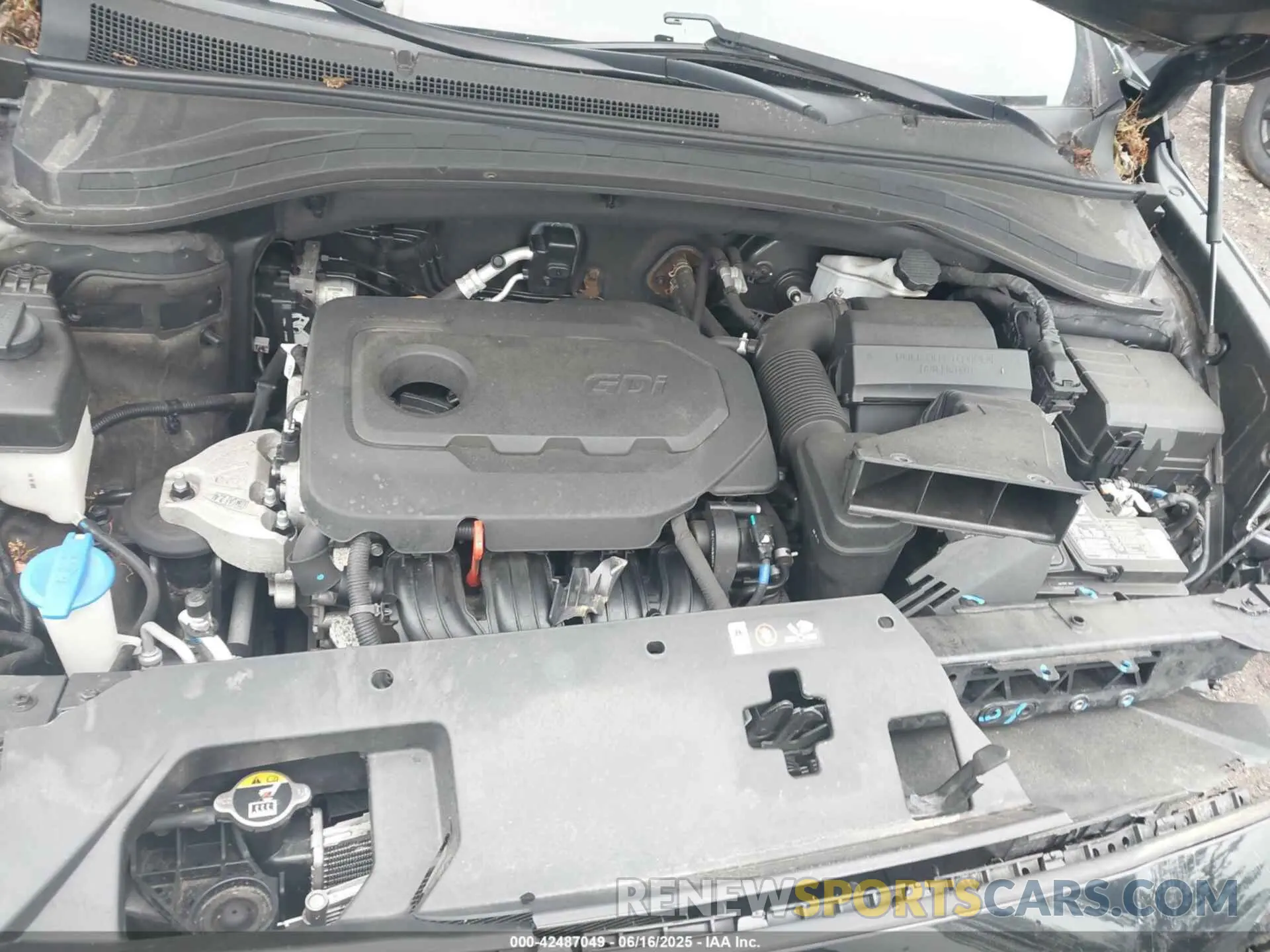 10 fotografías del automóvil dañado 5NMS2CAD1KH075069 HYUNDAI SANTA FE 2019