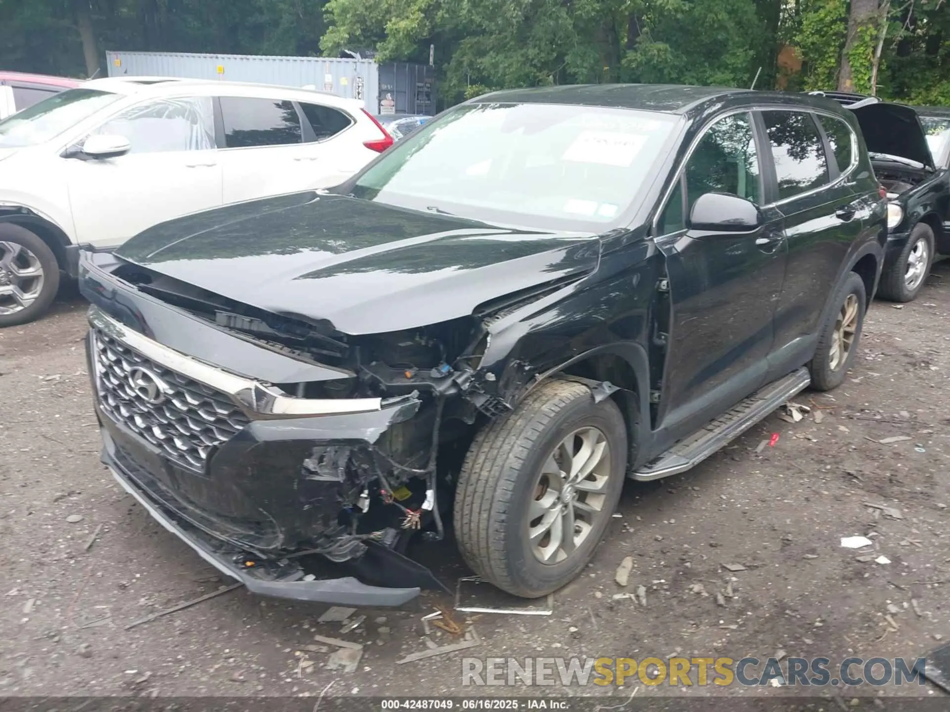 2 fotografías del automóvil dañado 5NMS2CAD1KH075069 HYUNDAI SANTA FE 2019