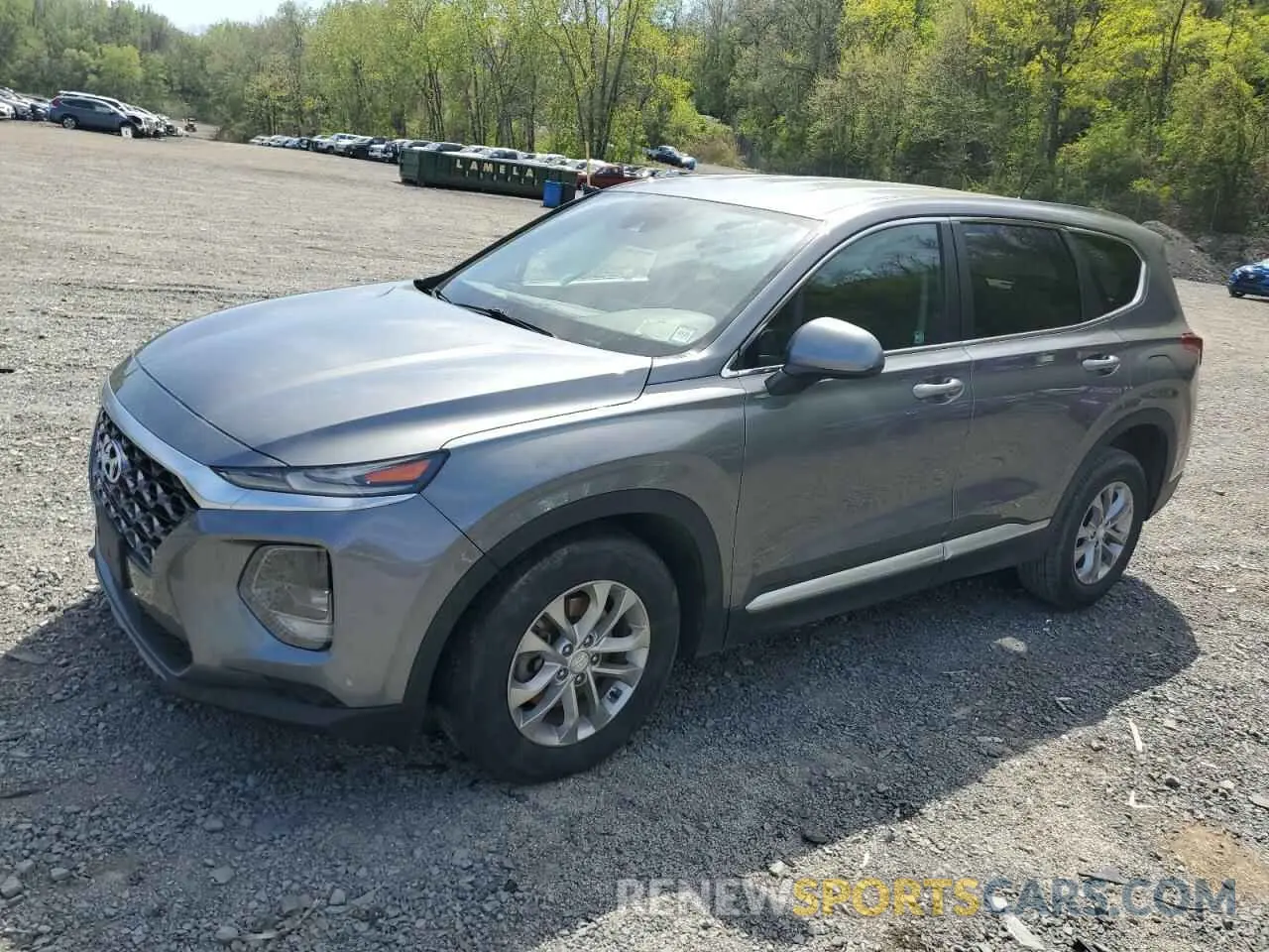 1 fotografías del automóvil dañado 5NMS2CAD1KH082555 HYUNDAI SANTA FE 2019