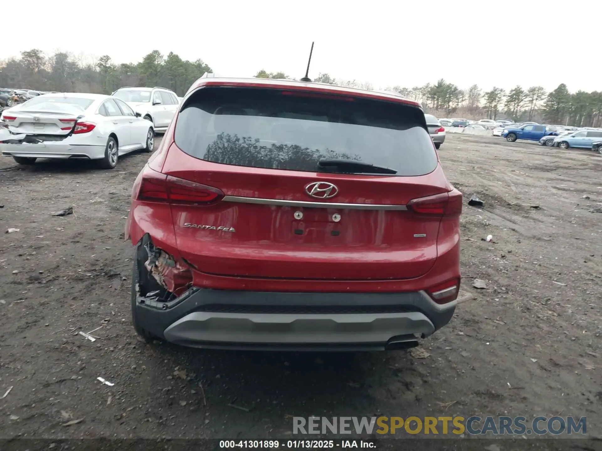 16 fotografías del automóvil dañado 5NMS2CAD1KH135724 HYUNDAI SANTA FE 2019