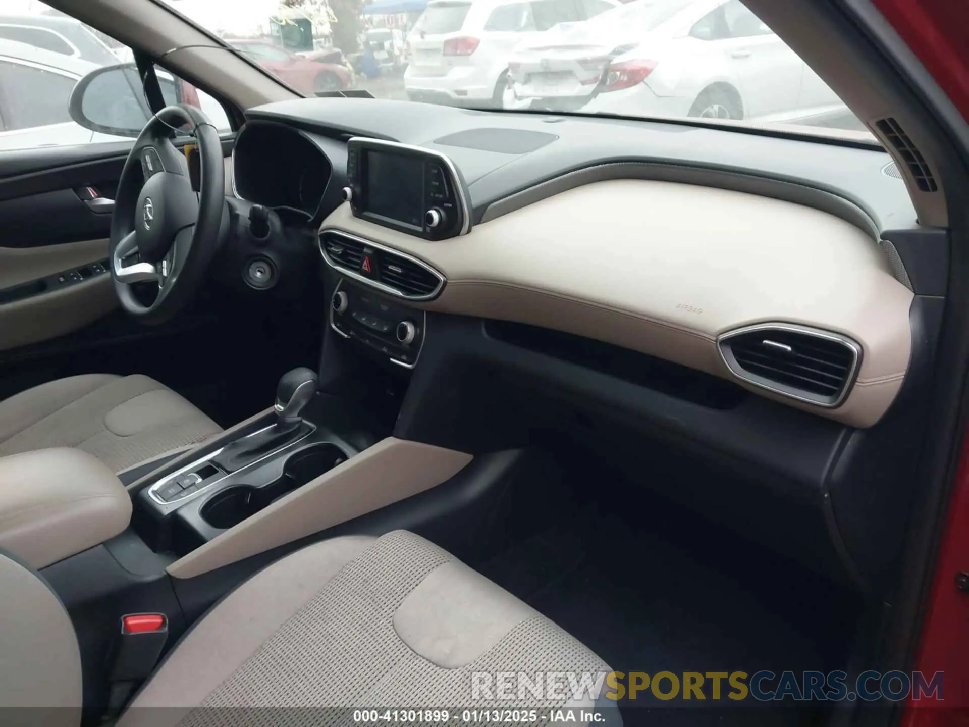 5 fotografías del automóvil dañado 5NMS2CAD1KH135724 HYUNDAI SANTA FE 2019