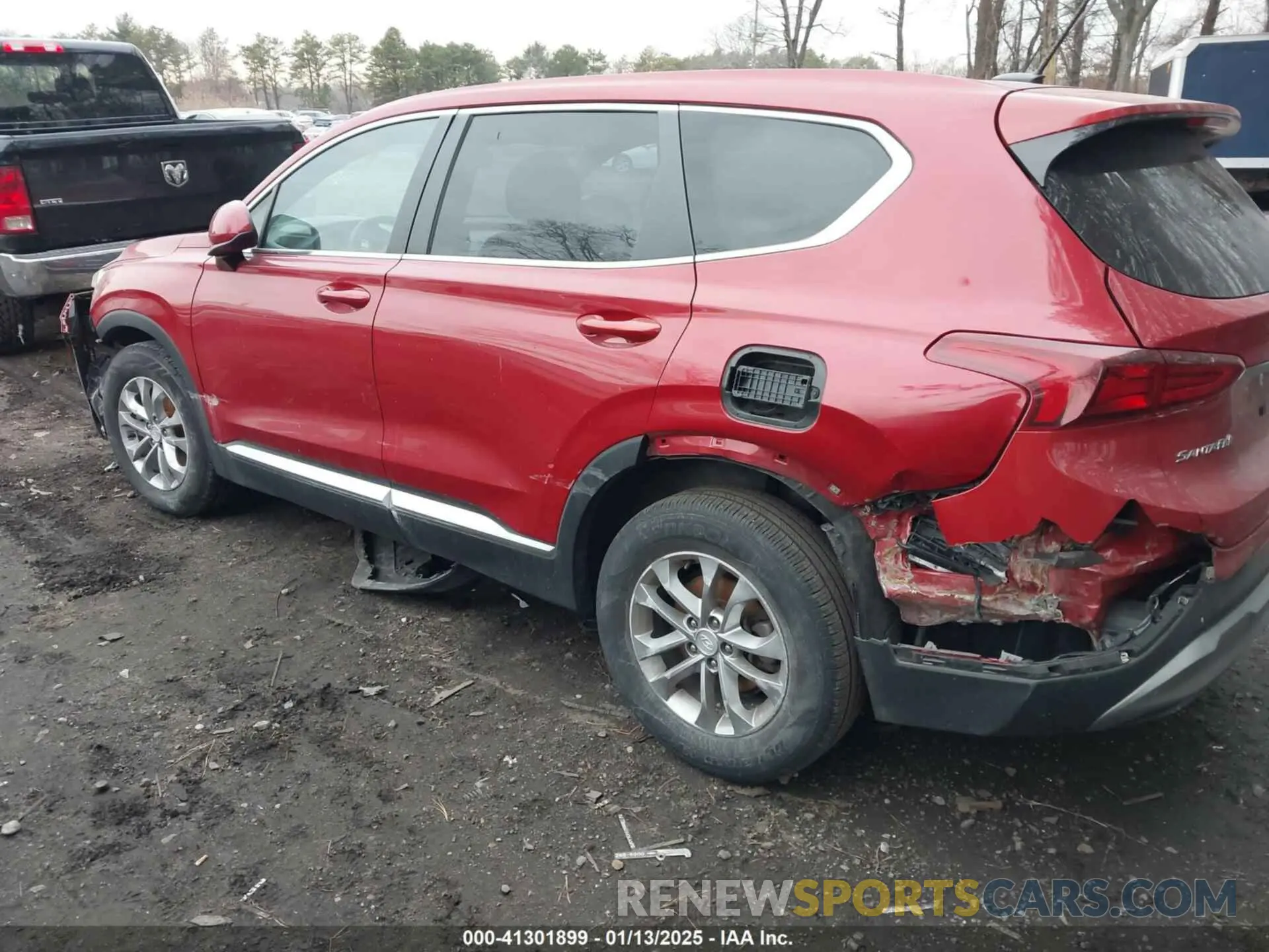 6 fotografías del automóvil dañado 5NMS2CAD1KH135724 HYUNDAI SANTA FE 2019