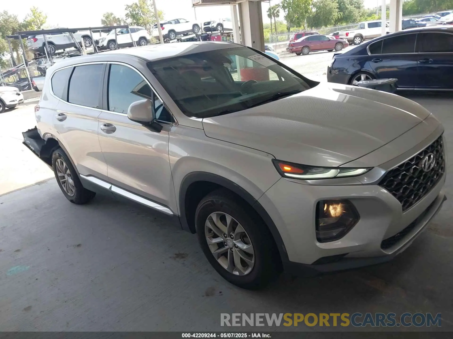 1 fotografías del automóvil dañado 5NMS2CAD2KH027290 HYUNDAI SANTA FE 2019