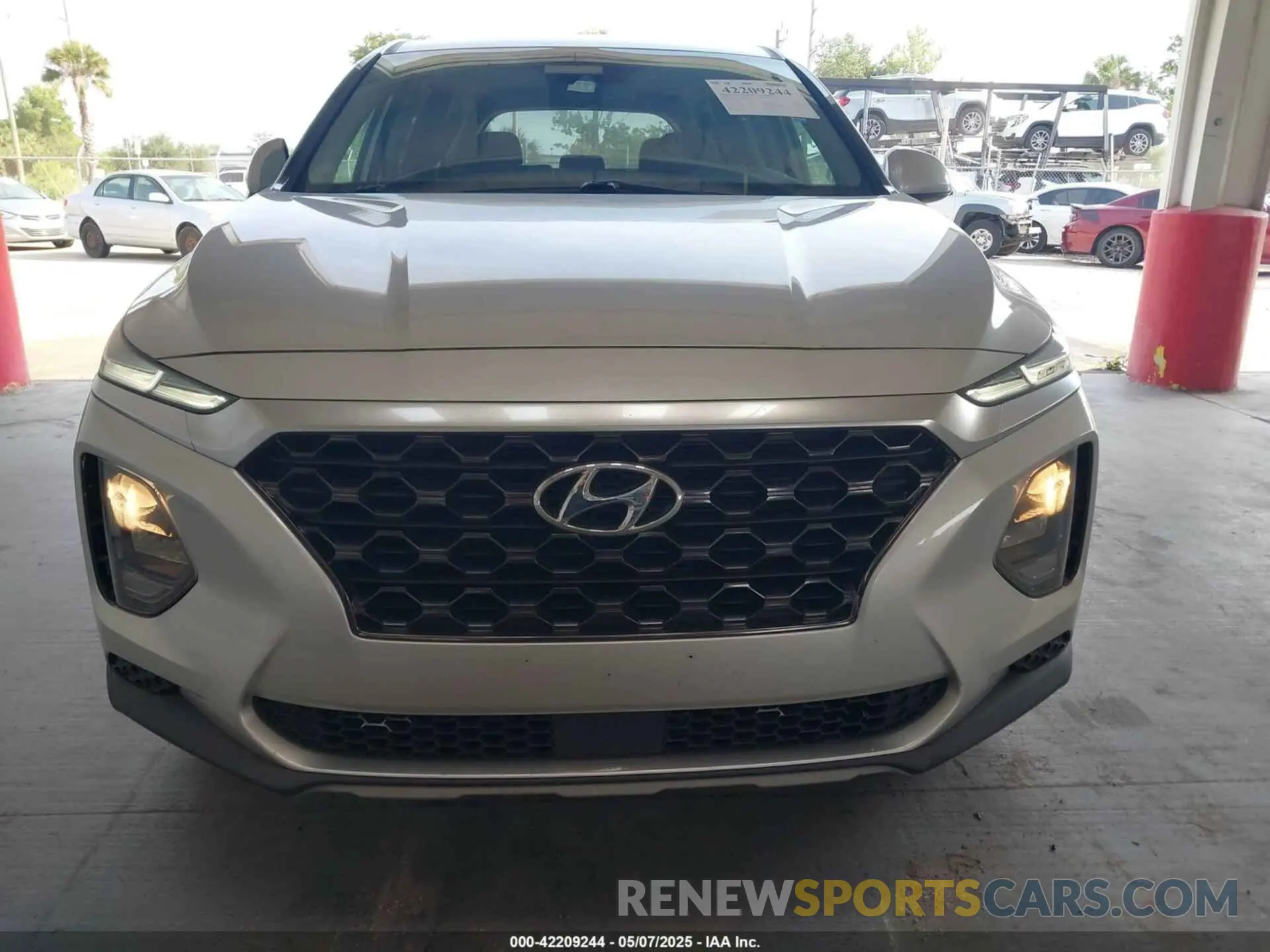 12 fotografías del automóvil dañado 5NMS2CAD2KH027290 HYUNDAI SANTA FE 2019