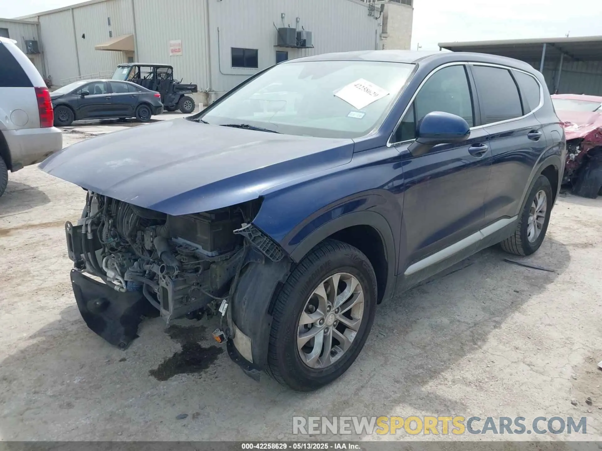 2 fotografías del automóvil dañado 5NMS2CAD3KH029811 HYUNDAI SANTA FE 2019