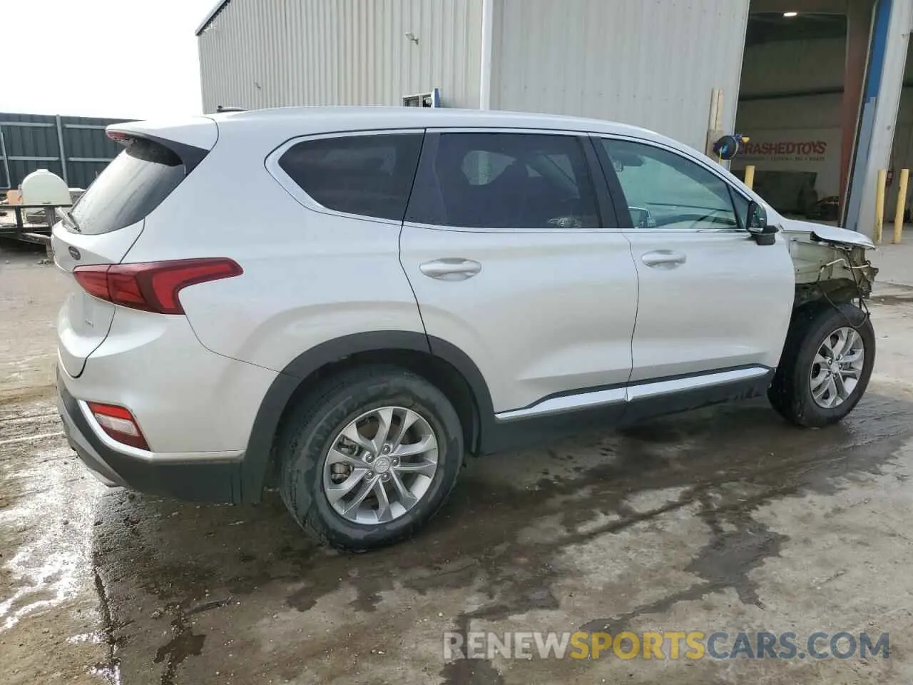 3 fotografías del automóvil dañado 5NMS2CAD3KH105642 HYUNDAI SANTA FE 2019