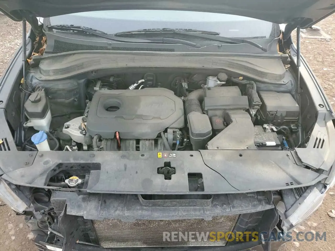12 fotografías del automóvil dañado 5NMS2CAD4KH067130 HYUNDAI SANTA FE 2019