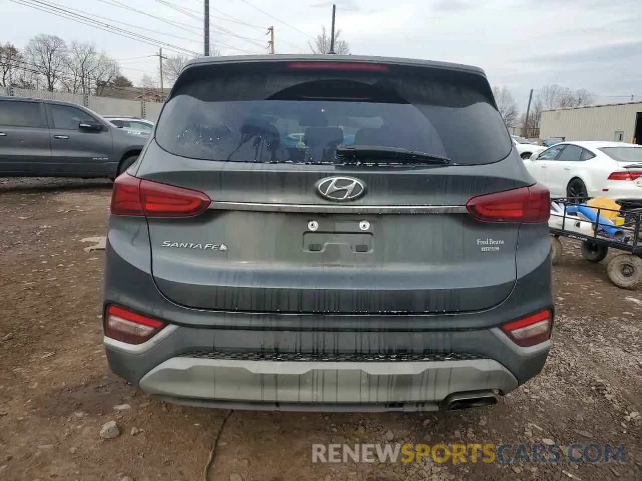 6 fotografías del automóvil dañado 5NMS2CAD4KH067130 HYUNDAI SANTA FE 2019