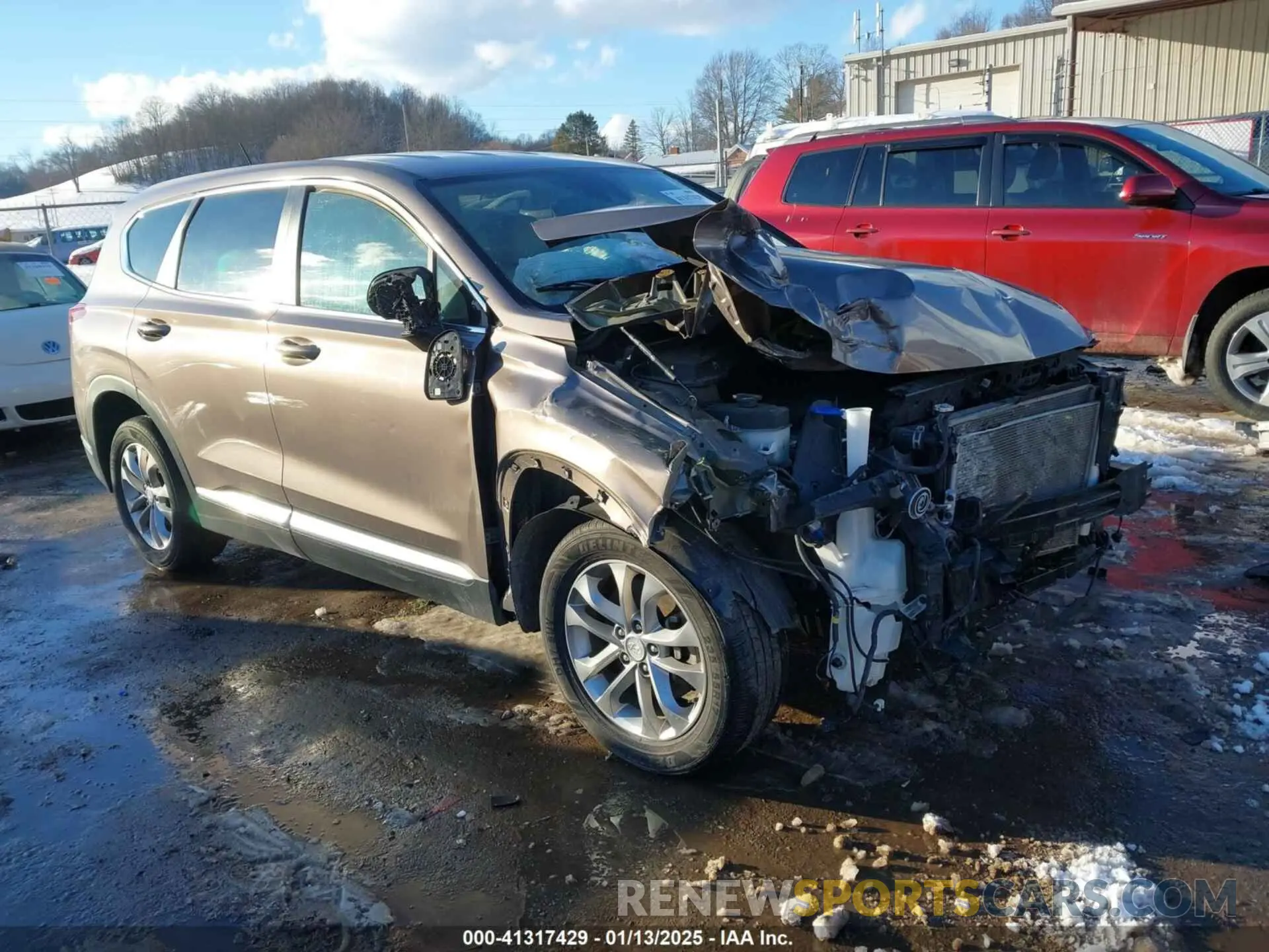 1 fotografías del automóvil dañado 5NMS2CAD4KH089712 HYUNDAI SANTA FE 2019
