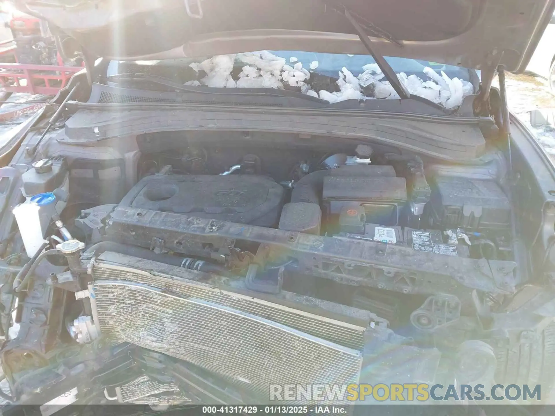 10 fotografías del automóvil dañado 5NMS2CAD4KH089712 HYUNDAI SANTA FE 2019