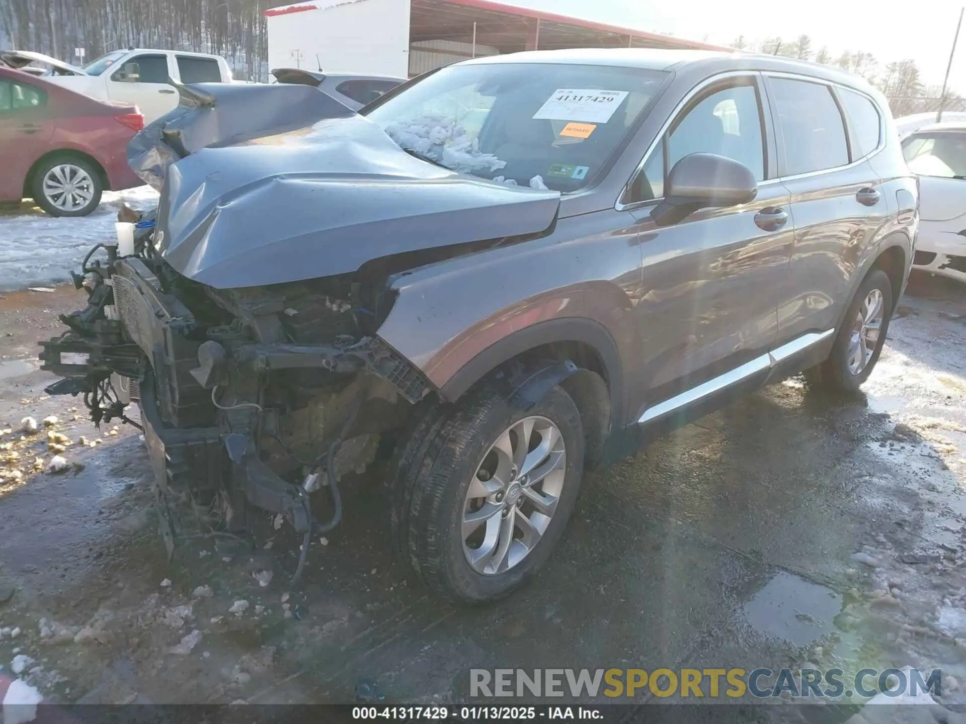 2 fotografías del automóvil dañado 5NMS2CAD4KH089712 HYUNDAI SANTA FE 2019