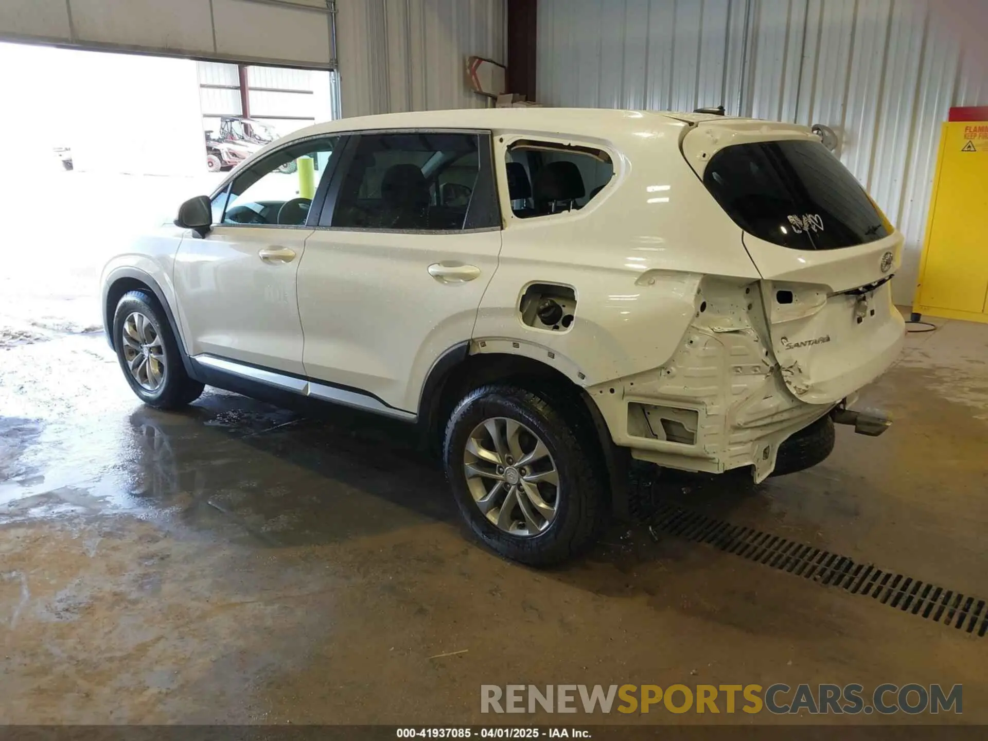 3 fotografías del automóvil dañado 5NMS2CAD4KH120957 HYUNDAI SANTA FE 2019