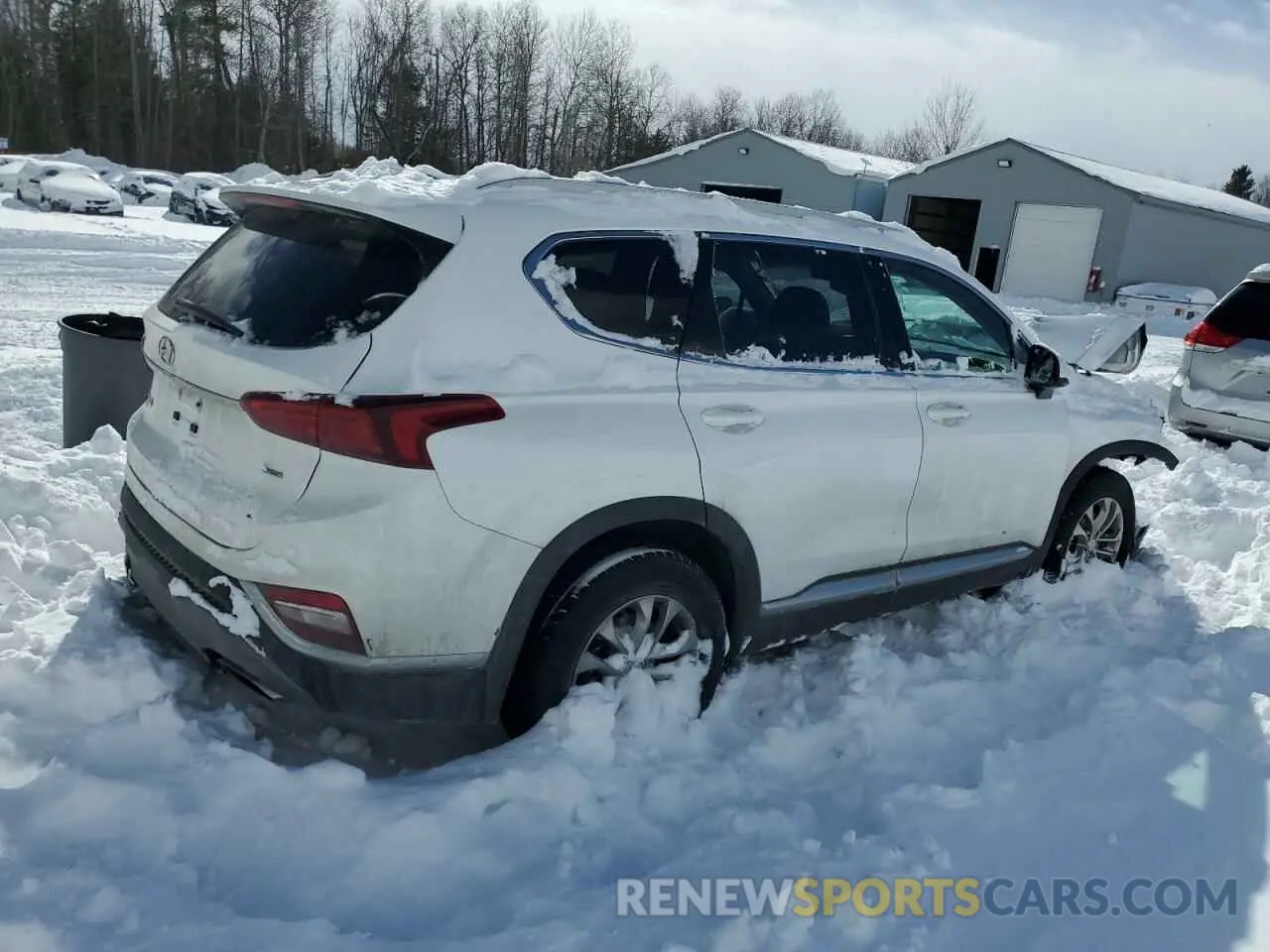 3 fotografías del automóvil dañado 5NMS2CAD4KH123776 HYUNDAI SANTA FE 2019