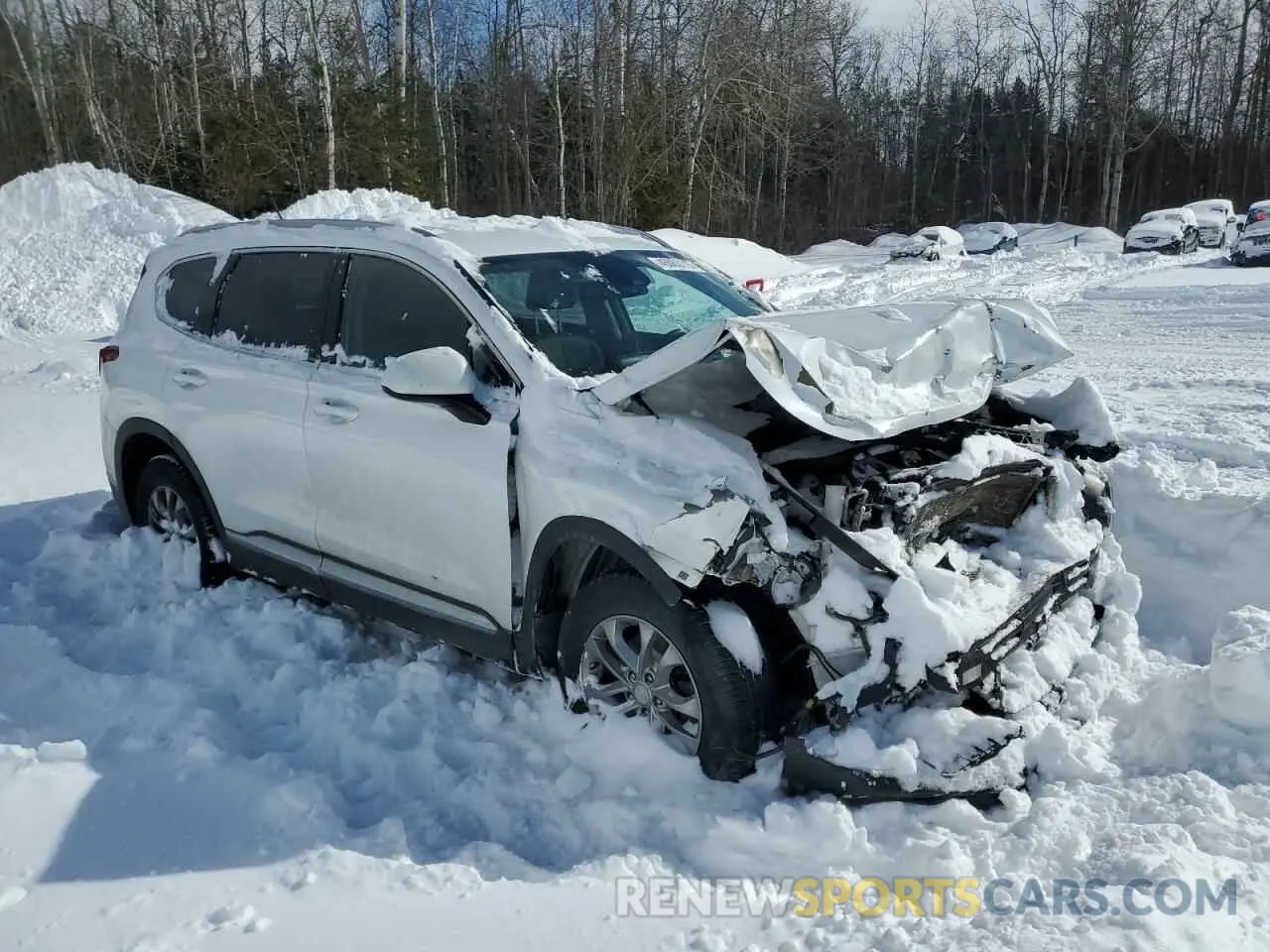 4 fotografías del automóvil dañado 5NMS2CAD4KH123776 HYUNDAI SANTA FE 2019