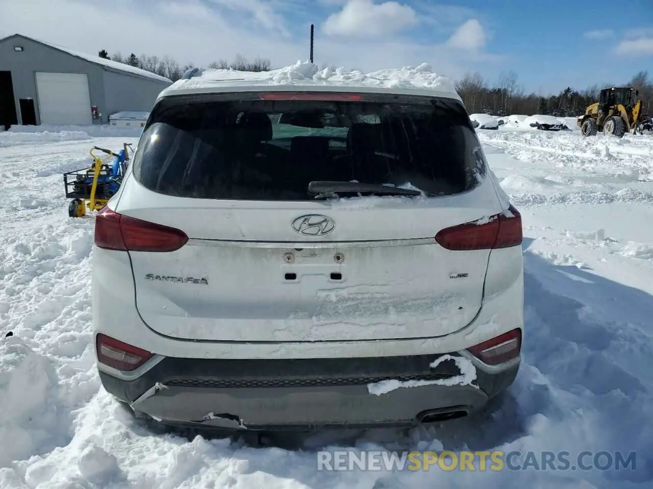 6 fotografías del automóvil dañado 5NMS2CAD4KH123776 HYUNDAI SANTA FE 2019