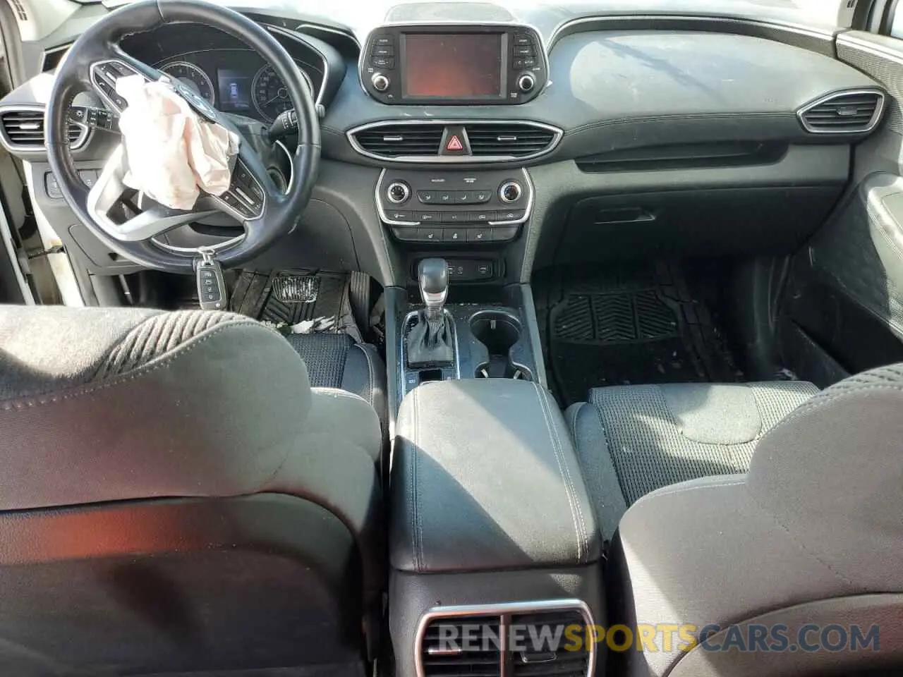 8 fotografías del automóvil dañado 5NMS2CAD4KH123776 HYUNDAI SANTA FE 2019