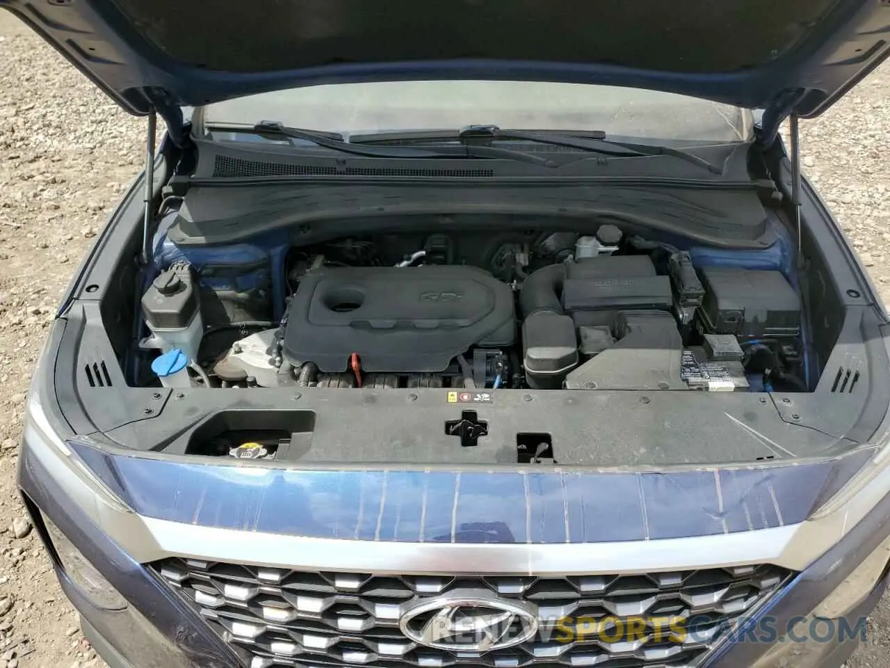 12 fotografías del automóvil dañado 5NMS2CAD4KH125270 HYUNDAI SANTA FE 2019