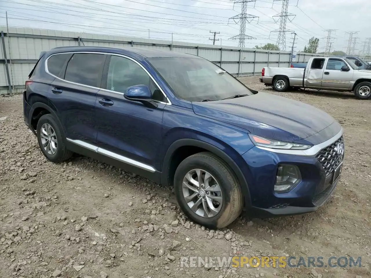 4 fotografías del automóvil dañado 5NMS2CAD4KH125270 HYUNDAI SANTA FE 2019