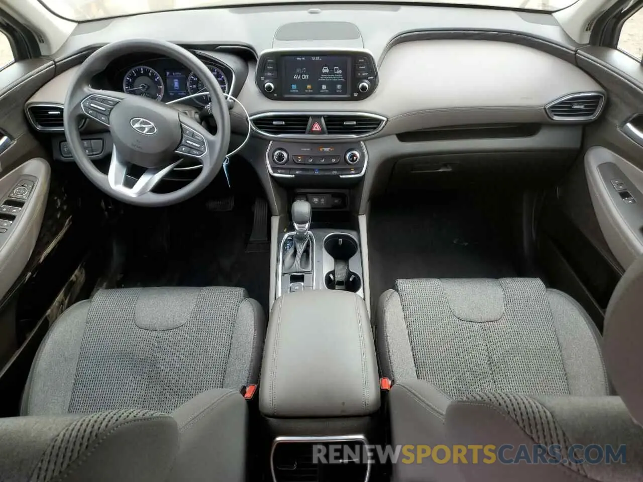 8 fotografías del automóvil dañado 5NMS2CAD4KH125270 HYUNDAI SANTA FE 2019