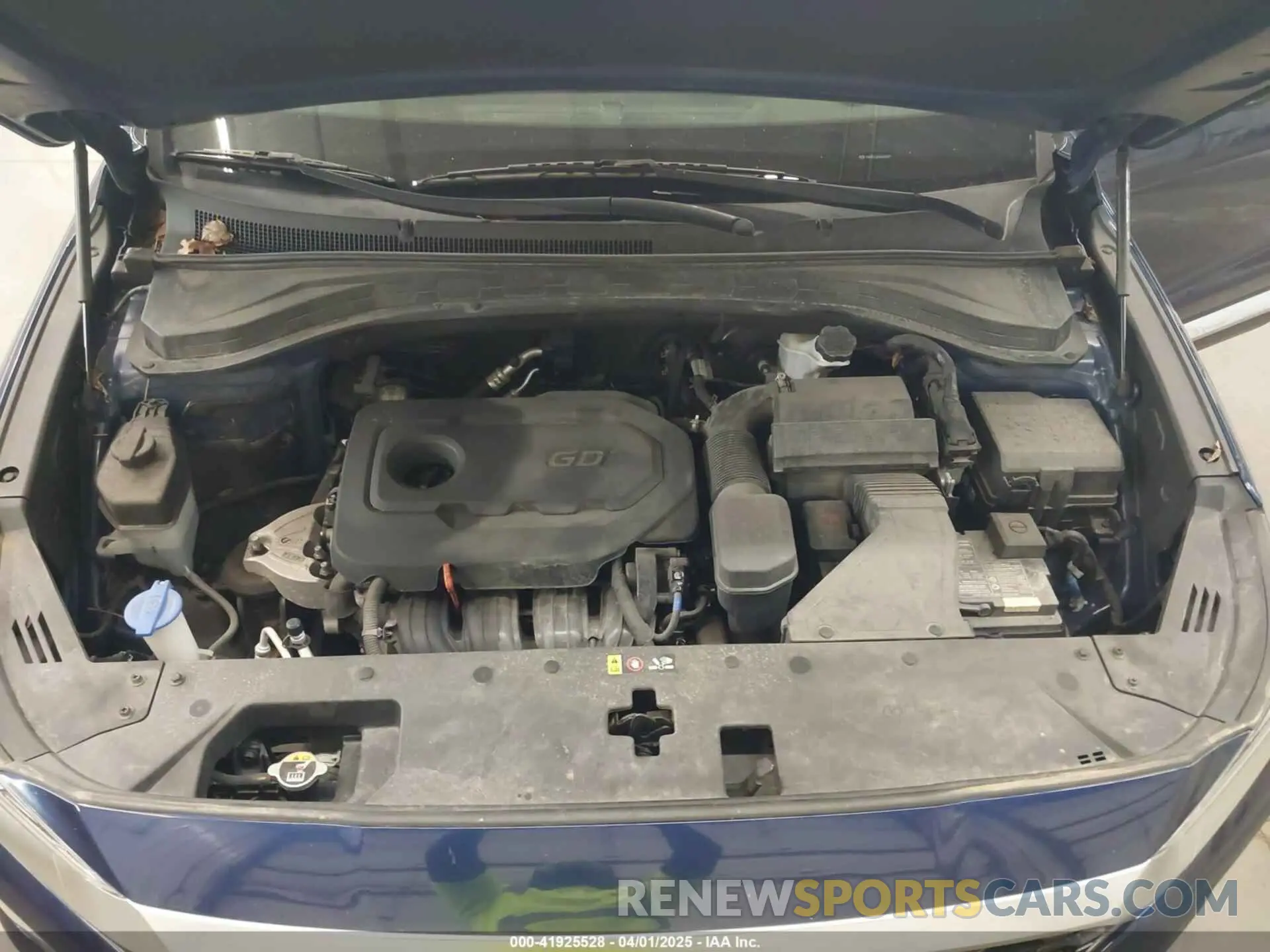 10 fotografías del automóvil dañado 5NMS2CAD4KH125897 HYUNDAI SANTA FE 2019