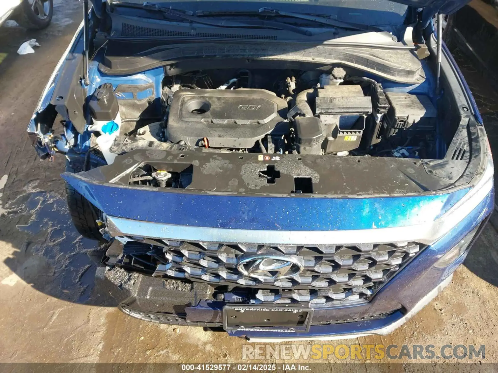 10 fotografías del automóvil dañado 5NMS2CAD5KH013996 HYUNDAI SANTA FE 2019