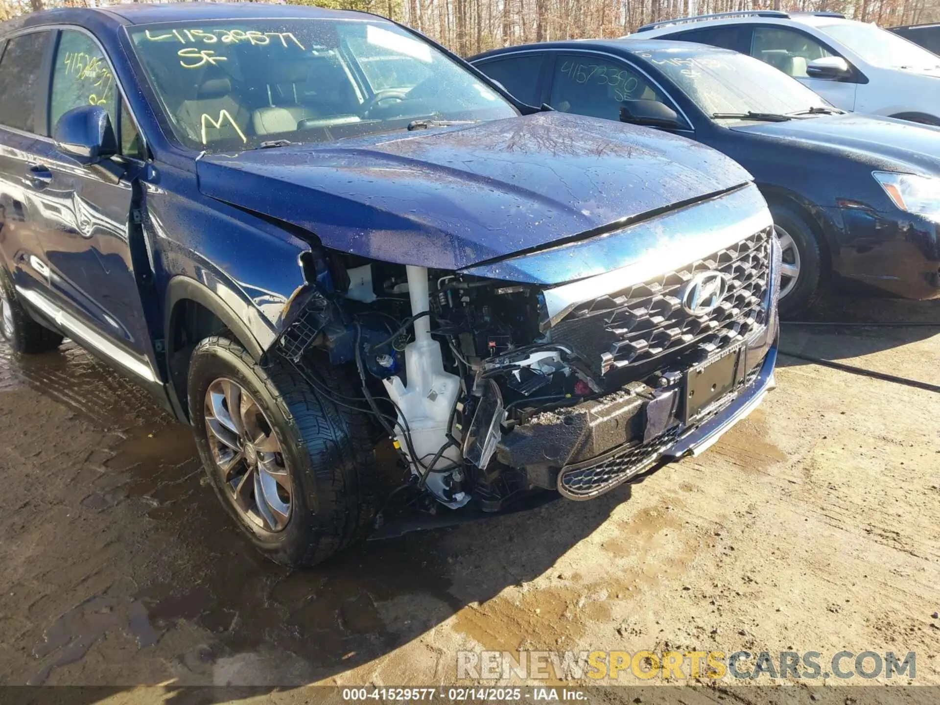 6 fotografías del automóvil dañado 5NMS2CAD5KH013996 HYUNDAI SANTA FE 2019