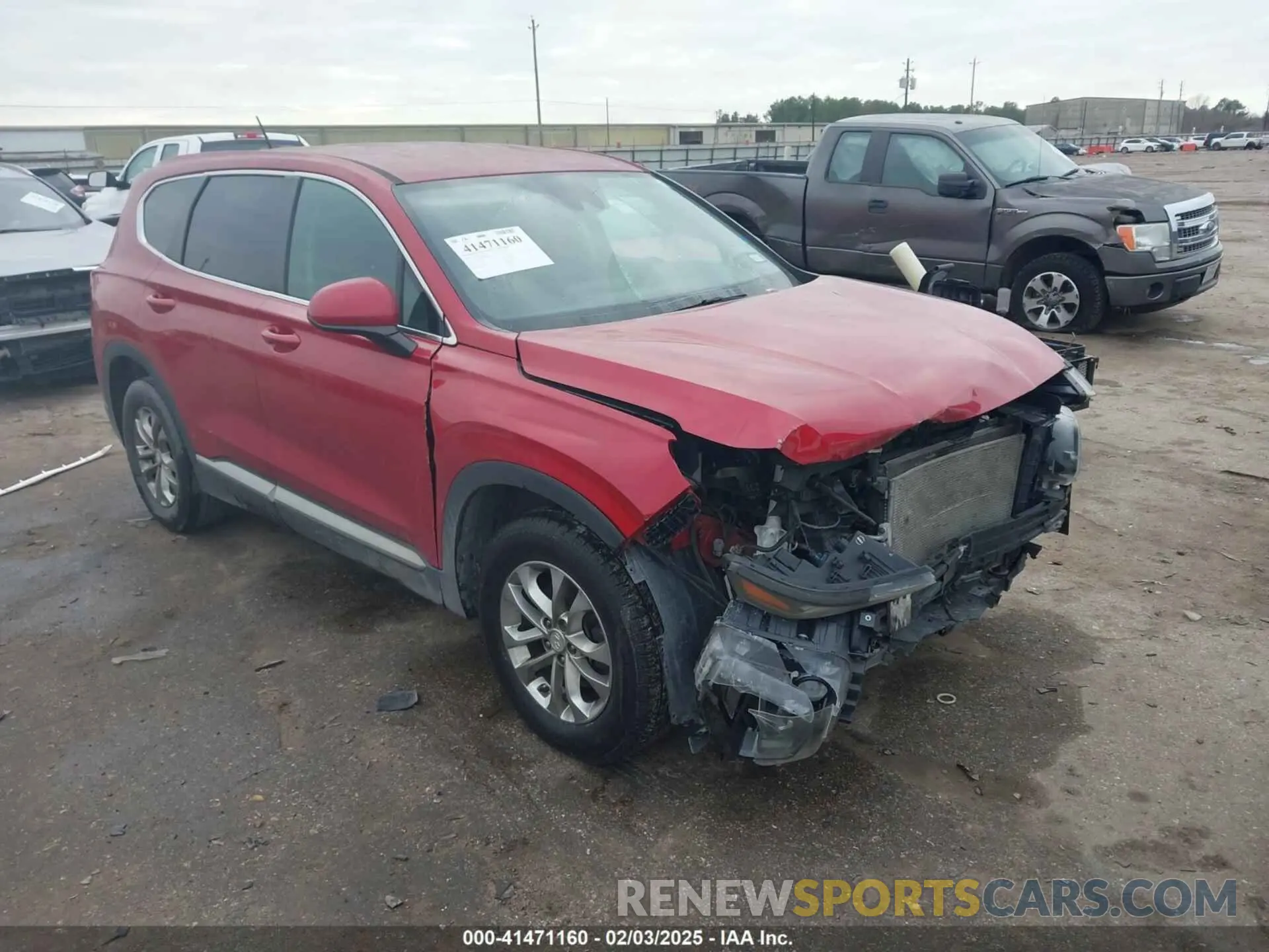 1 fotografías del automóvil dañado 5NMS2CAD5KH091985 HYUNDAI SANTA FE 2019
