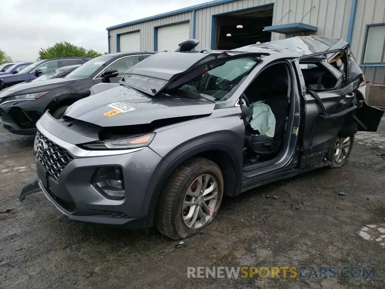 1 fotografías del automóvil dañado 5NMS2CAD6KH011433 HYUNDAI SANTA FE 2019