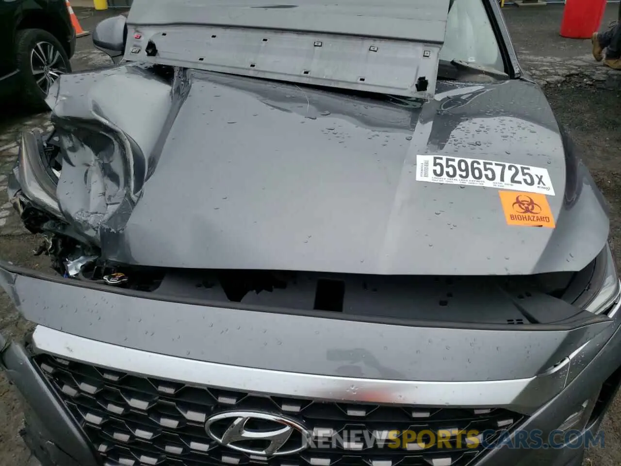 12 fotografías del automóvil dañado 5NMS2CAD6KH011433 HYUNDAI SANTA FE 2019