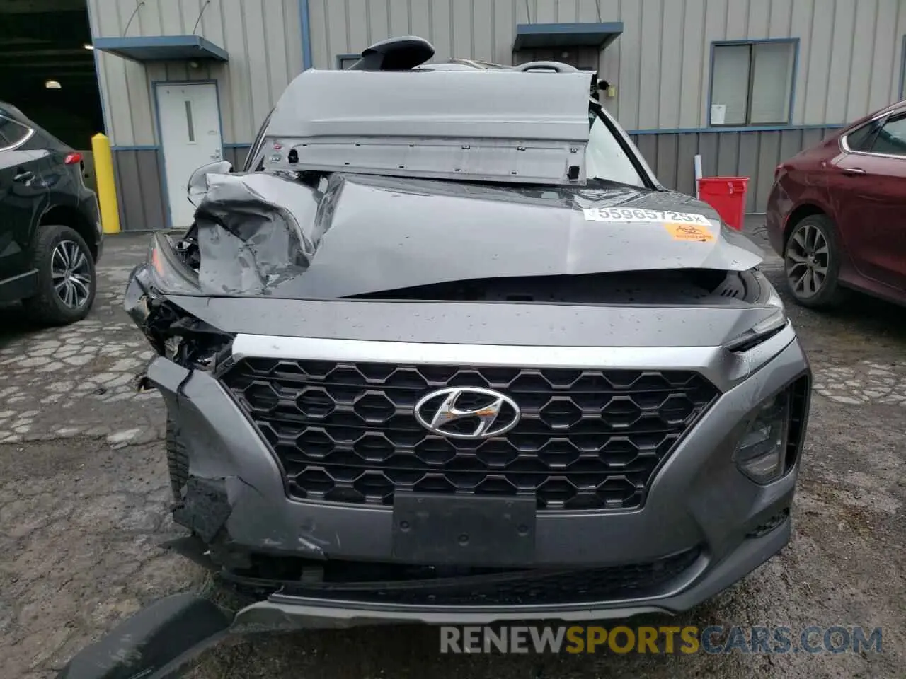 5 fotografías del automóvil dañado 5NMS2CAD6KH011433 HYUNDAI SANTA FE 2019