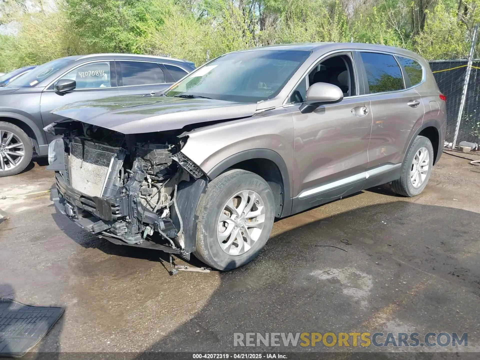 2 fotografías del automóvil dañado 5NMS2CAD6KH098590 HYUNDAI SANTA FE 2019