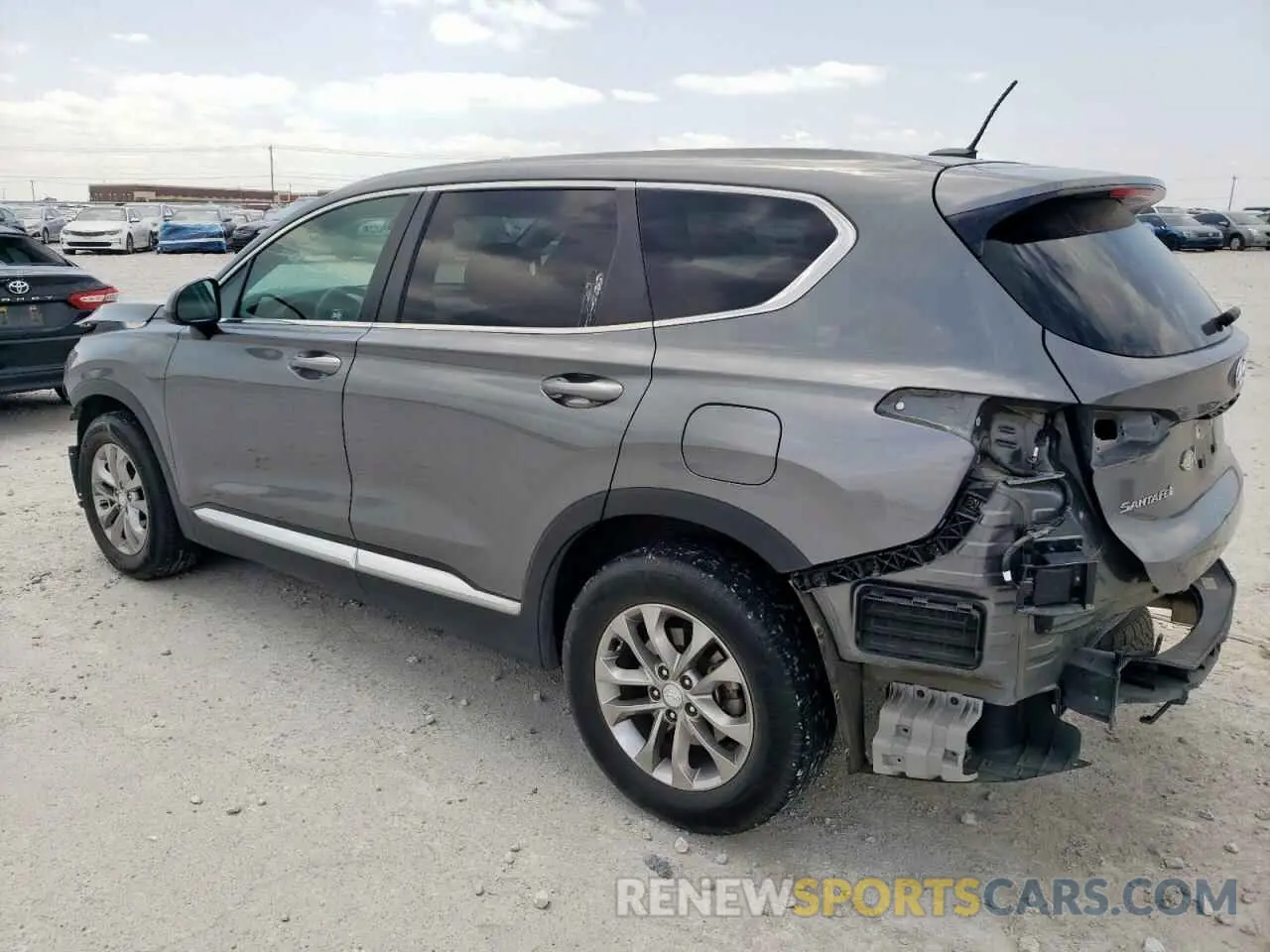 2 fotografías del automóvil dañado 5NMS2CAD6KH120586 HYUNDAI SANTA FE 2019