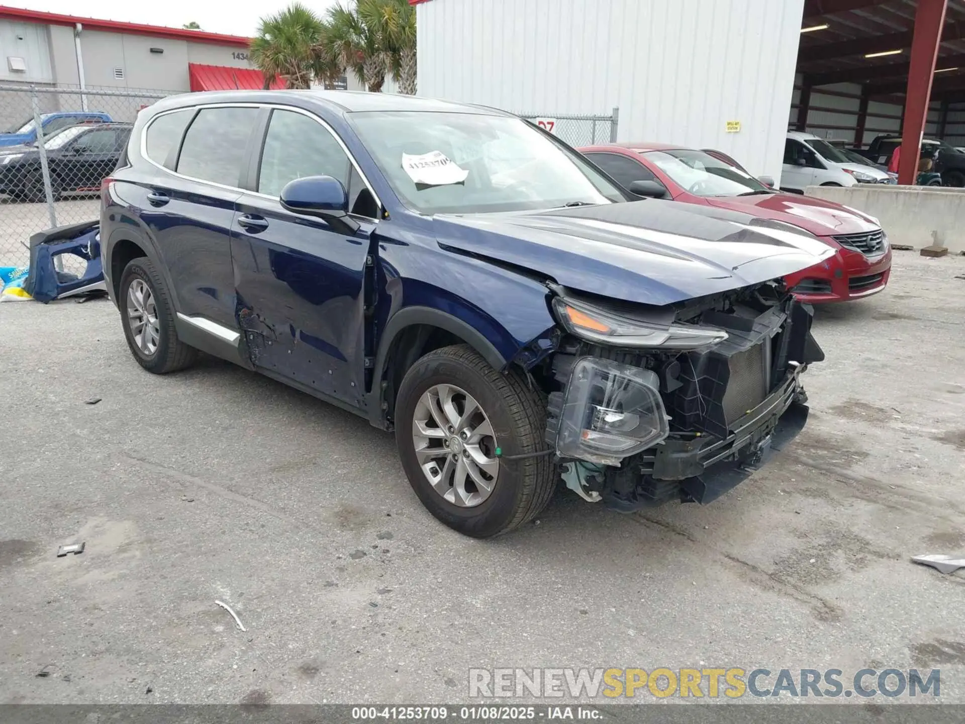 1 fotografías del automóvil dañado 5NMS2CAD7KH097951 HYUNDAI SANTA FE 2019