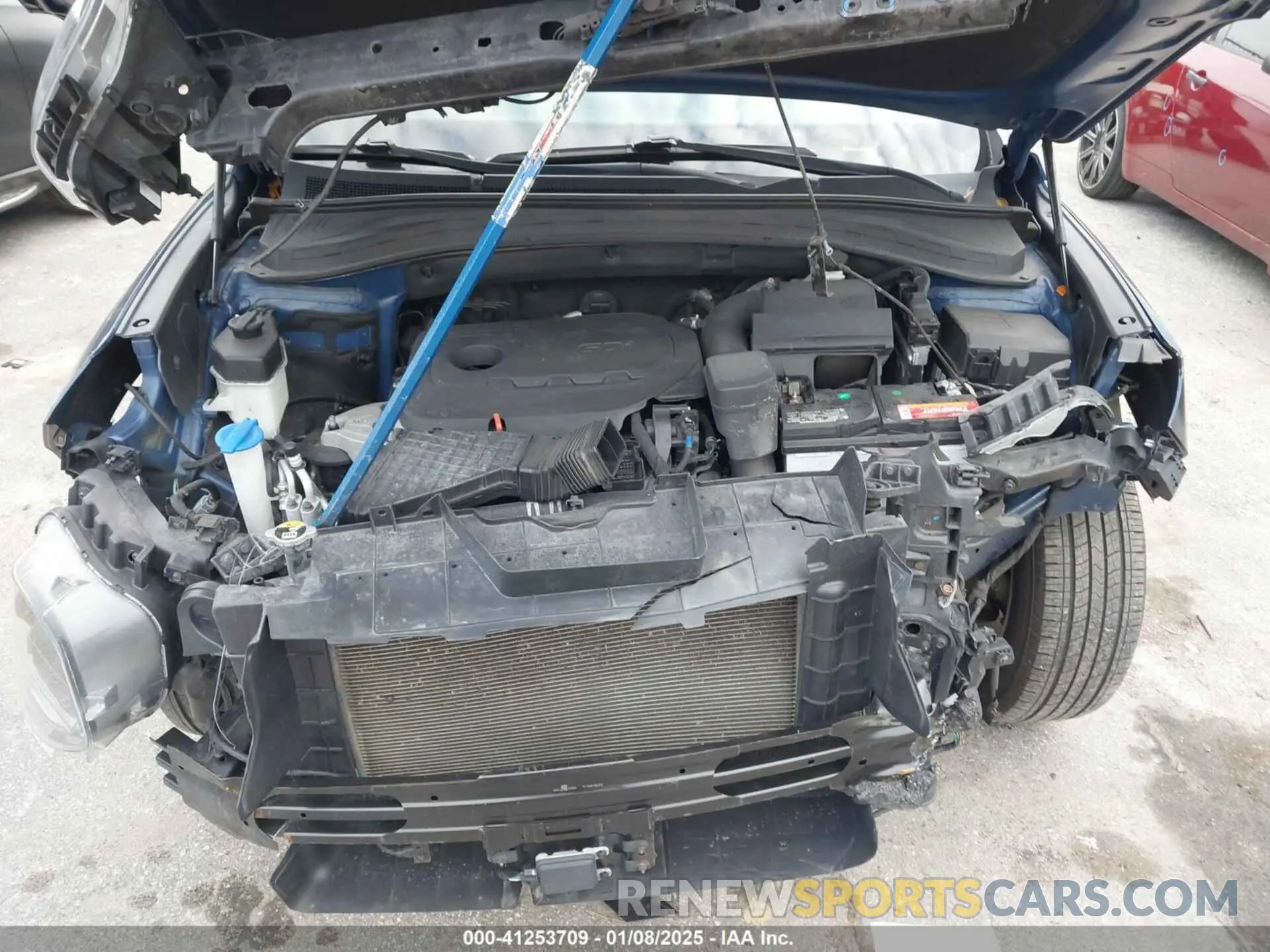 10 fotografías del automóvil dañado 5NMS2CAD7KH097951 HYUNDAI SANTA FE 2019