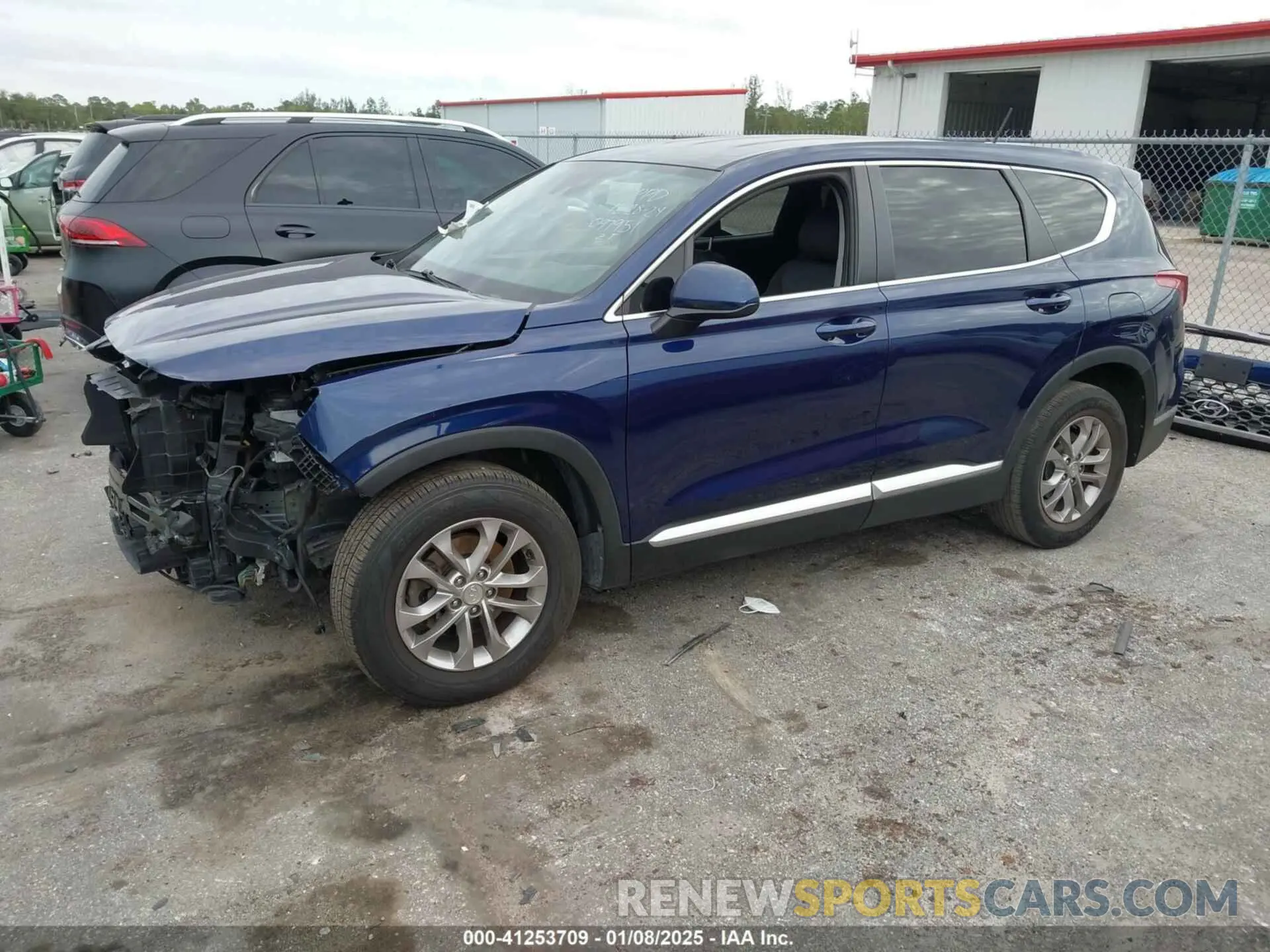 2 fotografías del automóvil dañado 5NMS2CAD7KH097951 HYUNDAI SANTA FE 2019