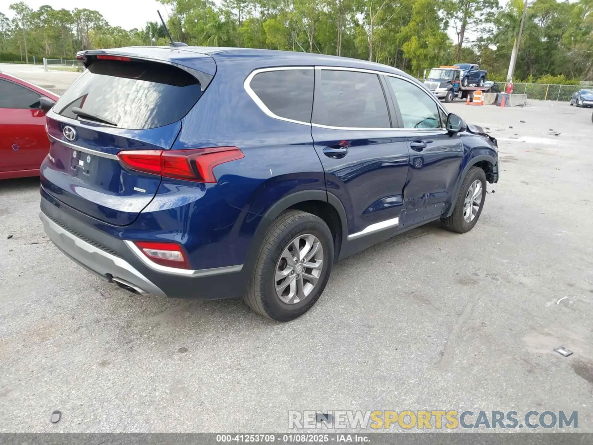 4 fotografías del automóvil dañado 5NMS2CAD7KH097951 HYUNDAI SANTA FE 2019