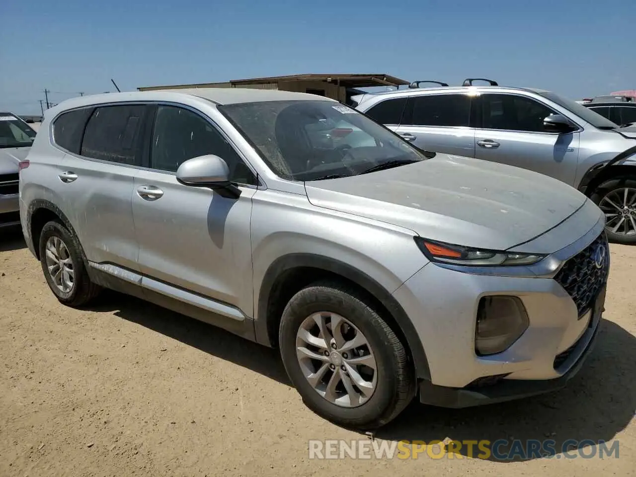 4 fotografías del automóvil dañado 5NMS2CAD8KH102705 HYUNDAI SANTA FE 2019