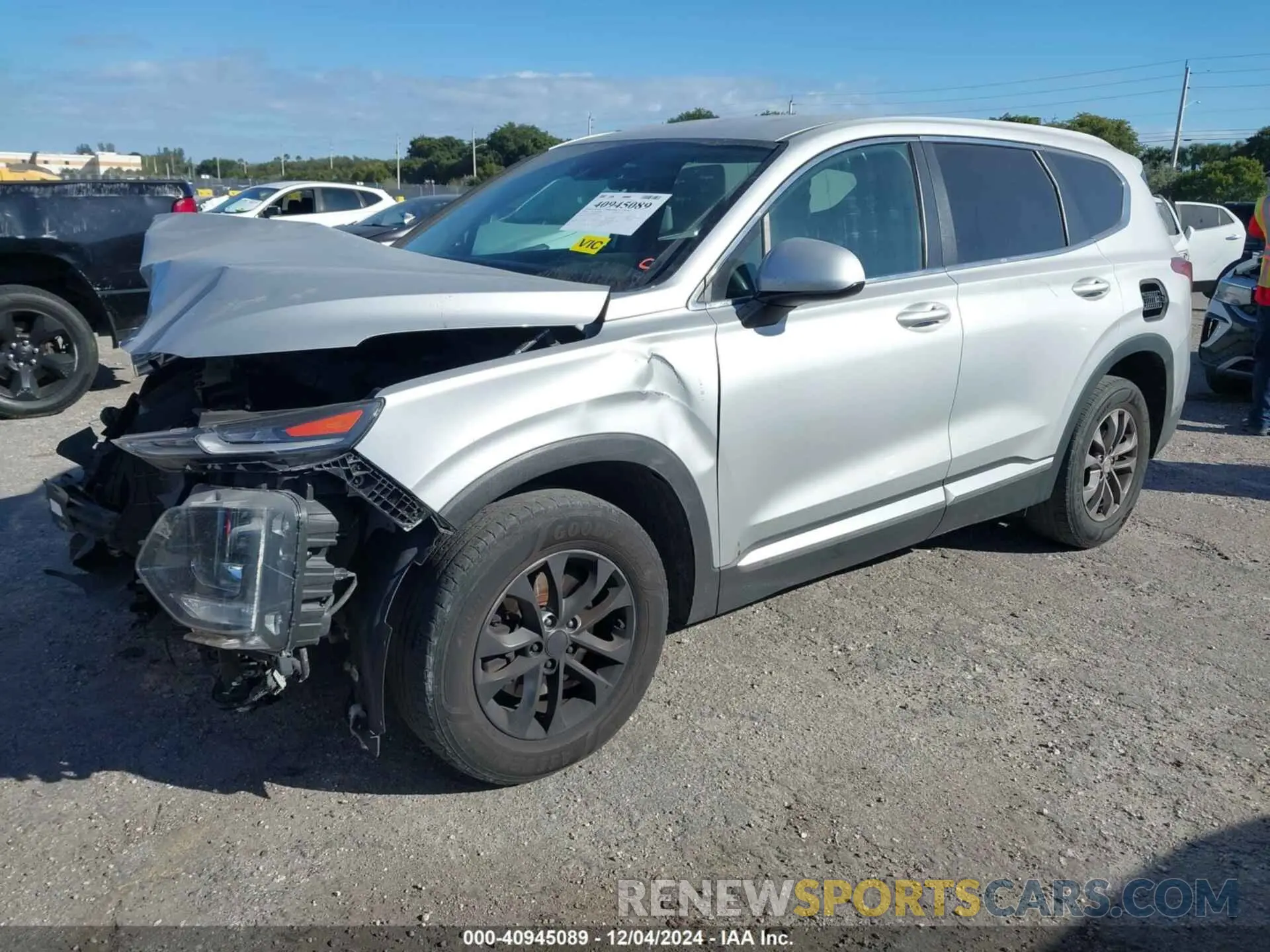 2 fotografías del automóvil dañado 5NMS2CAD8KH109122 HYUNDAI SANTA FE 2019